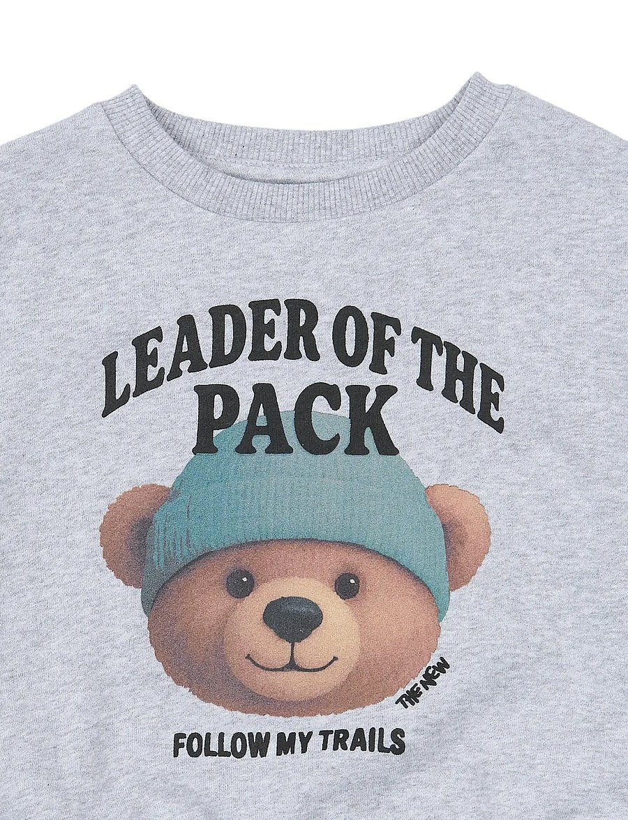THE NEW SIBLINGS - TNSTYvan OS Sweatshirt - dressipluusid - light grey melange - 4