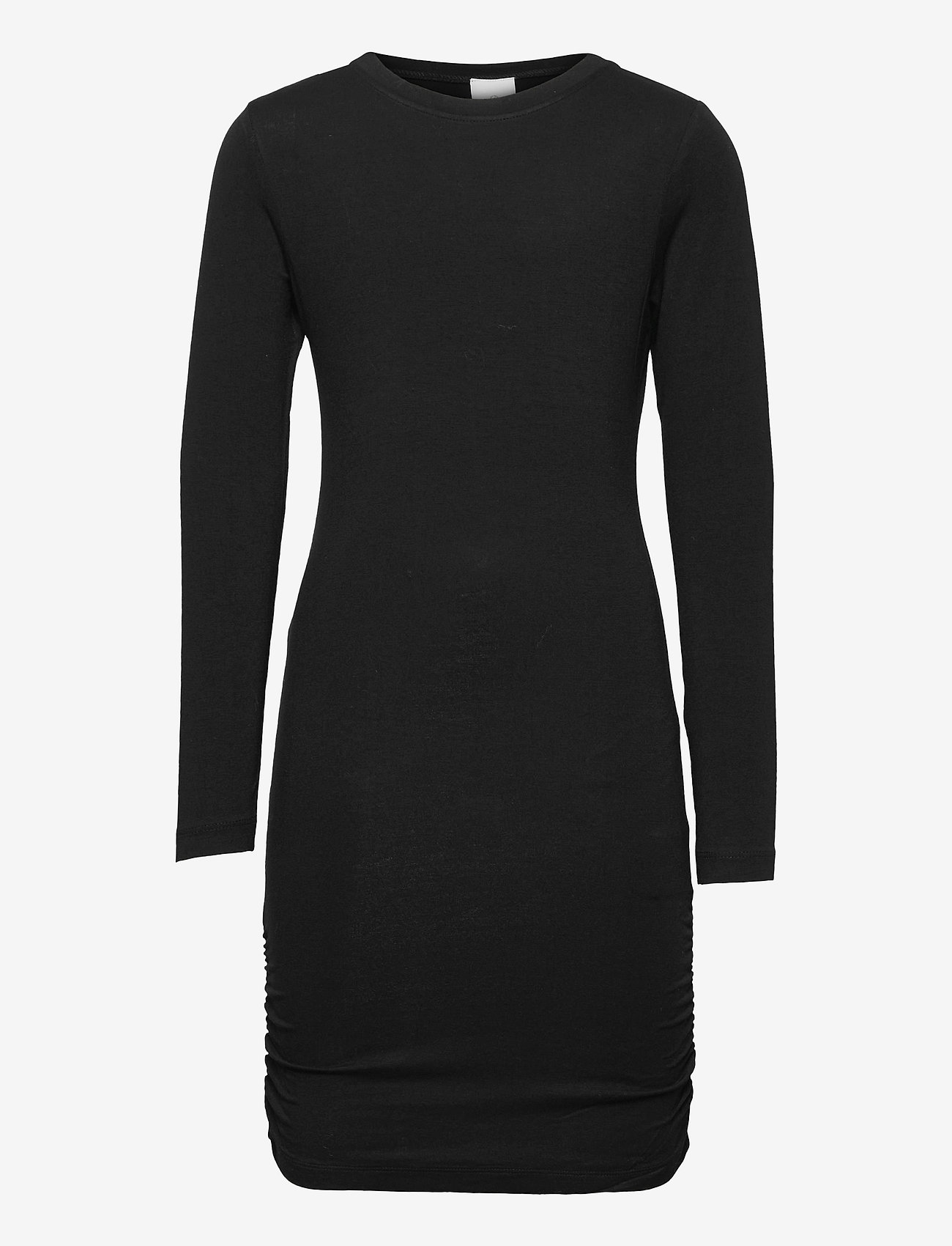 The New - BASIC L_S DRESS NOOS SUSTAINABLE - laisvalaikio suknelės ilgomis rankovėmis - black - 0