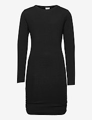 The New - BASIC L_S DRESS NOOS SUSTAINABLE - long-sleeved casual dresses - black - 0