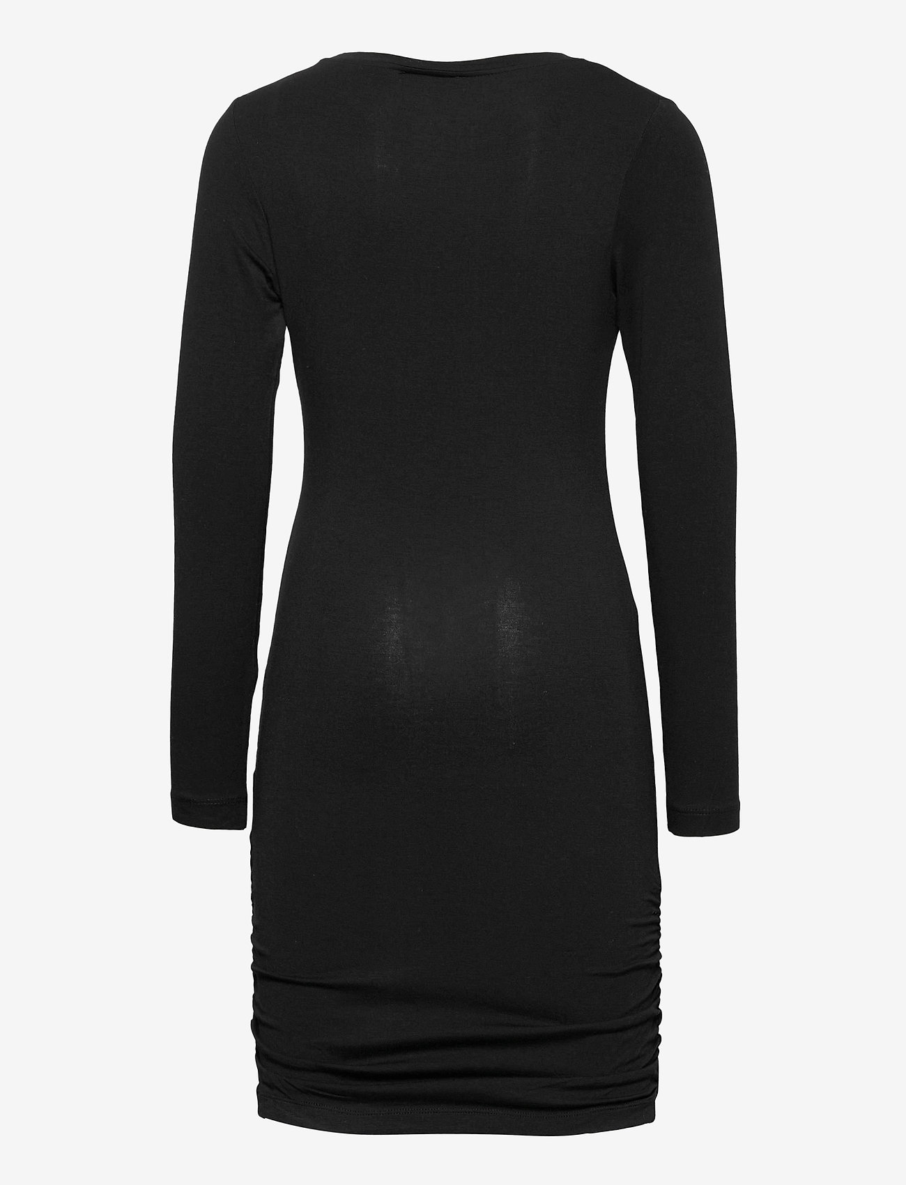 The New - BASIC L_S DRESS NOOS SUSTAINABLE - long-sleeved casual dresses - black - 1