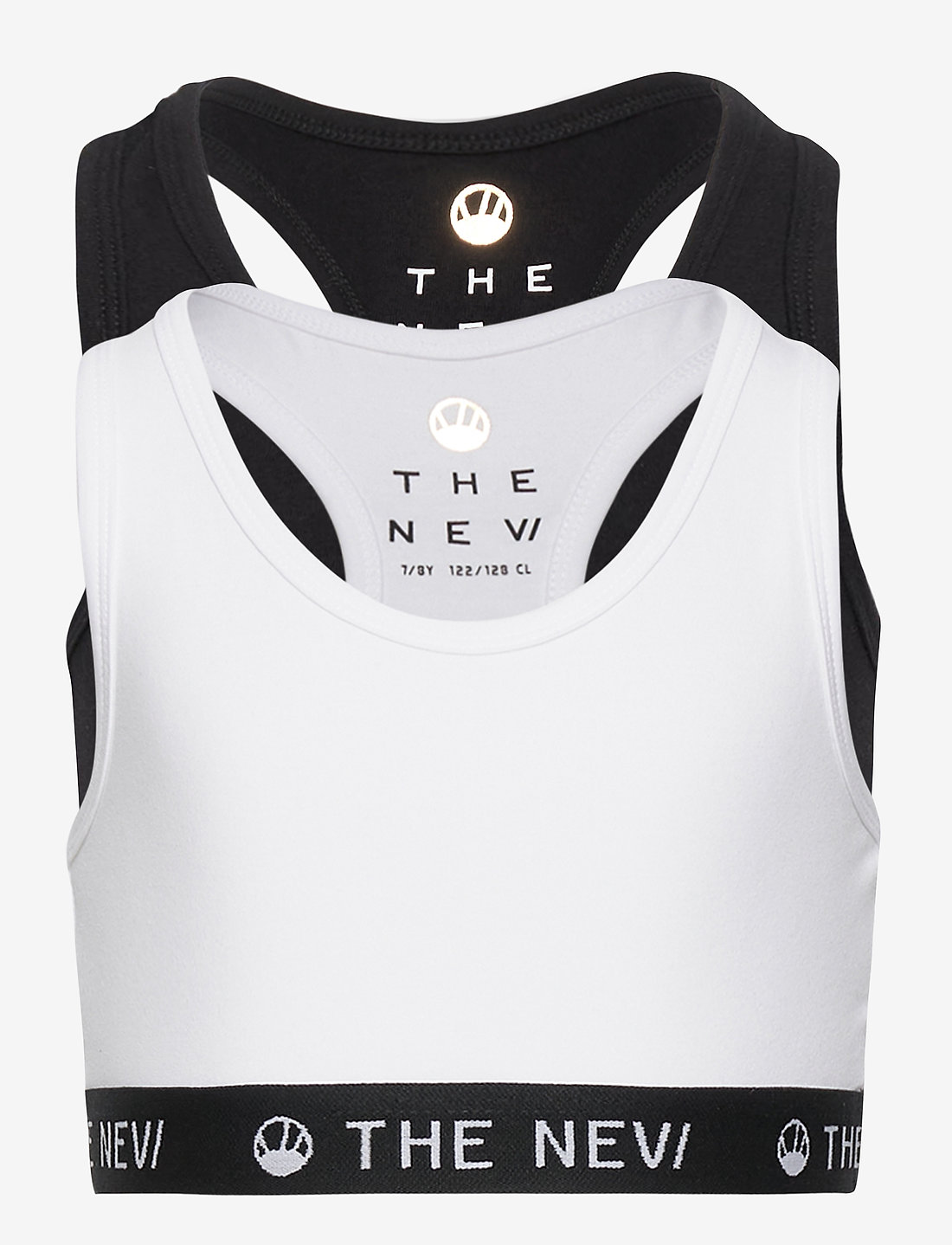 The New - 2-PACK ORGANIC TOP NOOS - topper - black/white - 0