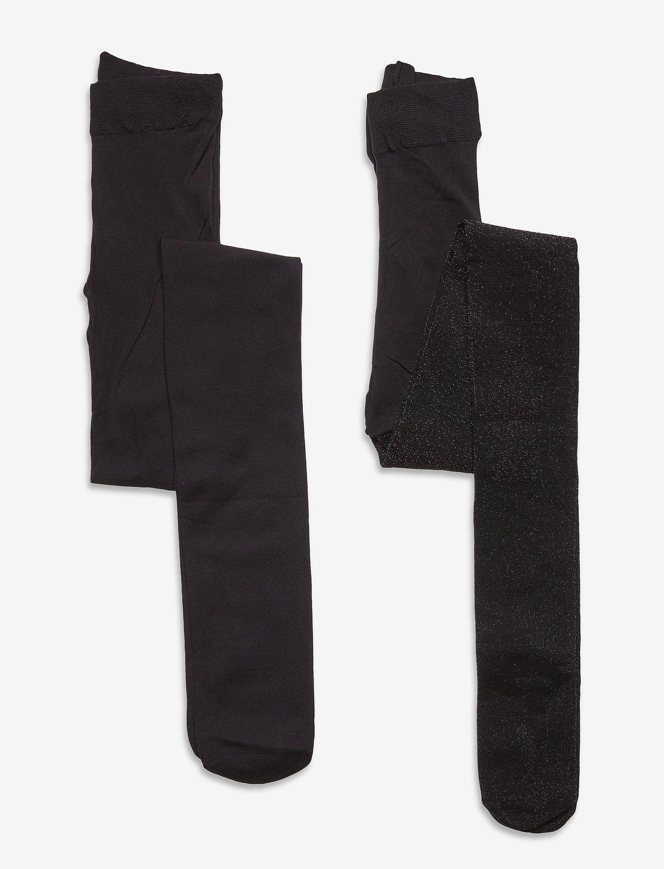 The New - 2-PACK TIGHTS GLITTER/SOLID NOOS - strumpfhosen - black - 0