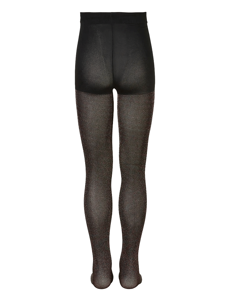 The New - 2-PACK TIGHTS GLITTER/SOLID NOOS - sukkpüksid - black - 2