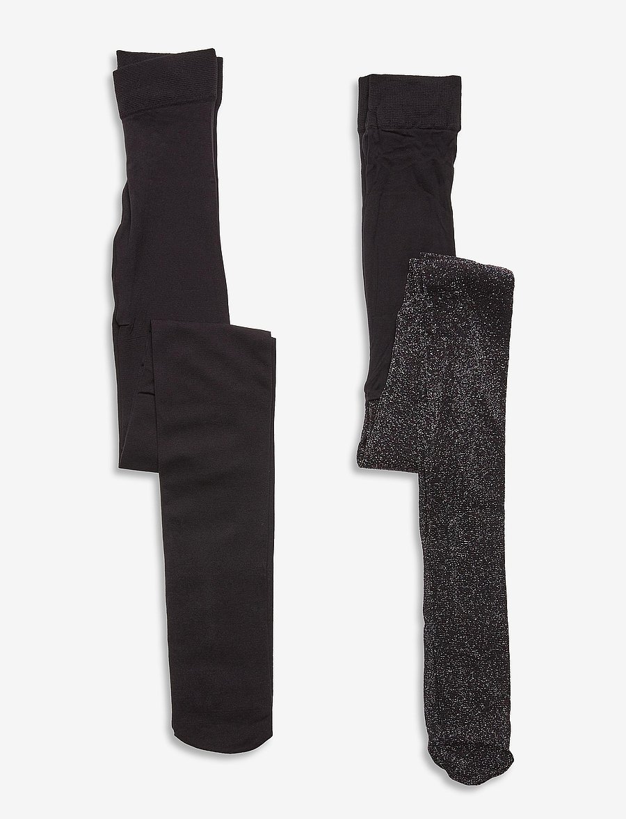 The New - 2-PACK TIGHTS GLITTER/SOLID NOOS - strømpebukser - multi - 0