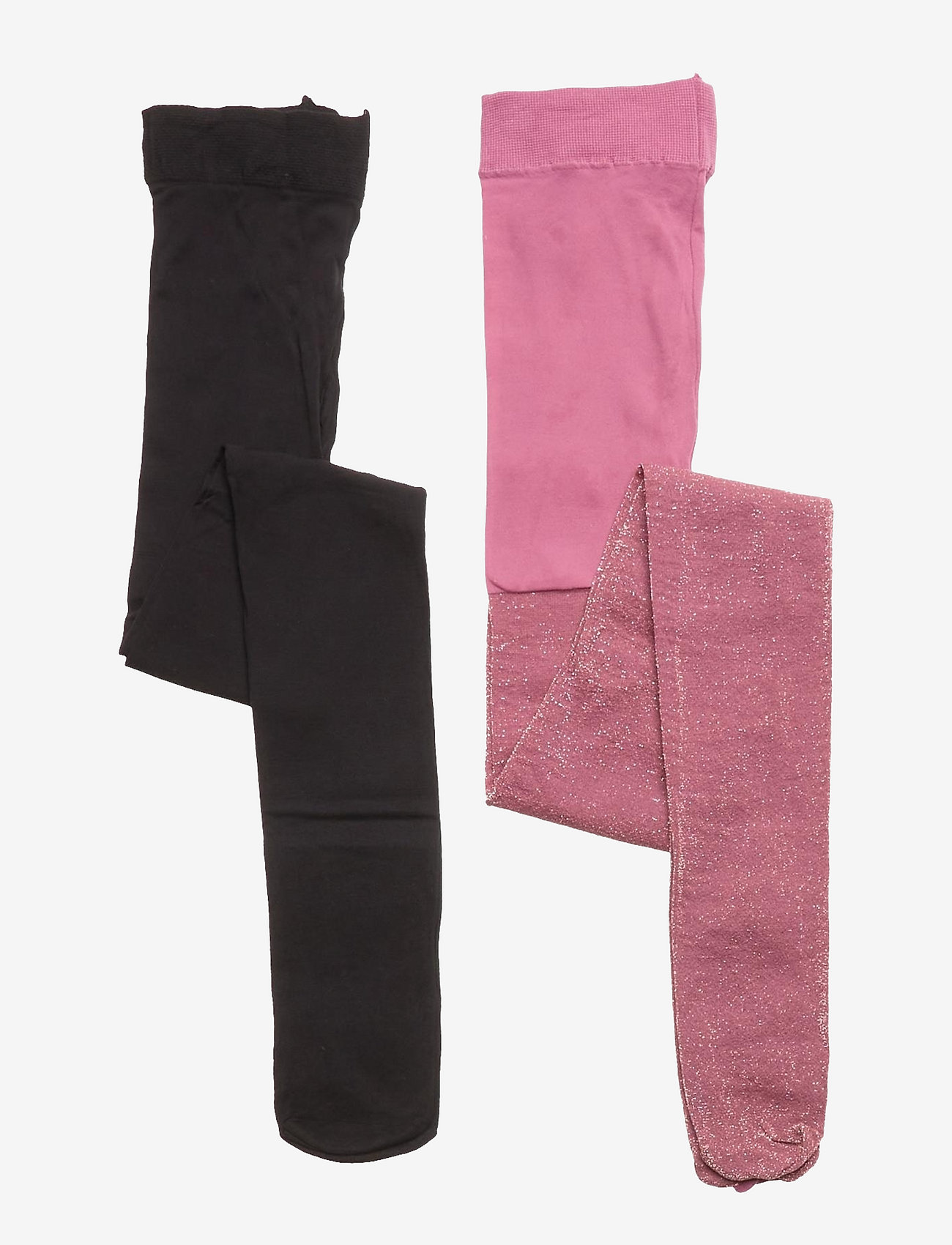 2-PACK TIGHTS GLITTER/SOLID - HEATHER ROSE