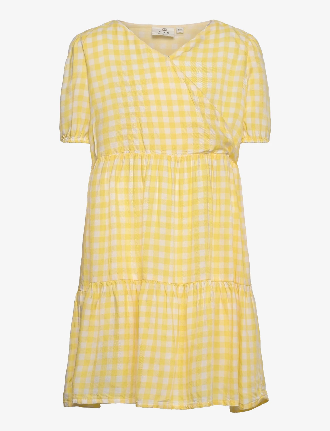 The New - TNBRIANNA S_S DRESS - short-sleeved casual dresses - checked - 0