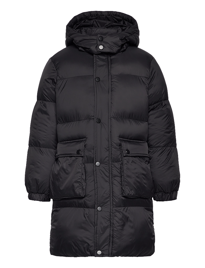 The New - TNDAFINA LONG JACKET - puhvis ja polsterdatud - black - 0