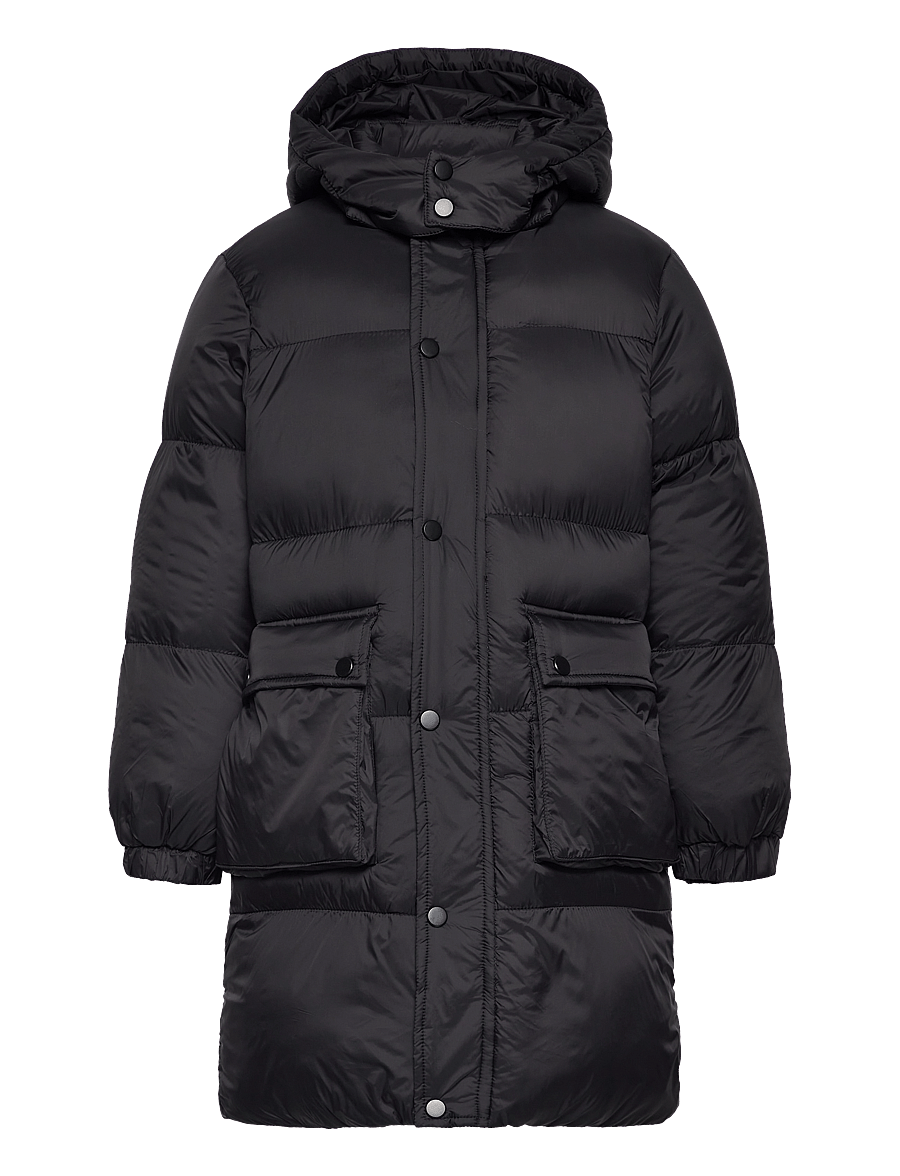 The New - TNDAFINA LONG JACKET - daunen- und steppjacken - black - 0
