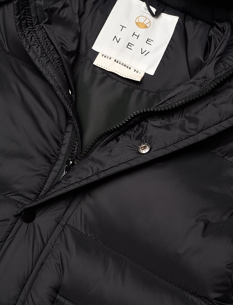 The New - TNDAFINA LONG JACKET - puhvis ja polsterdatud - black - 2