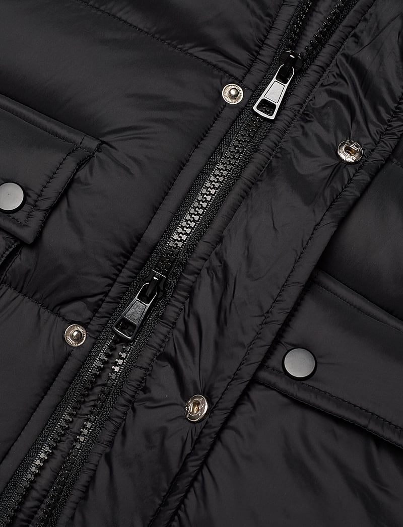 The New - TNDAFINA LONG JACKET - puhvis ja polsterdatud - black - 3