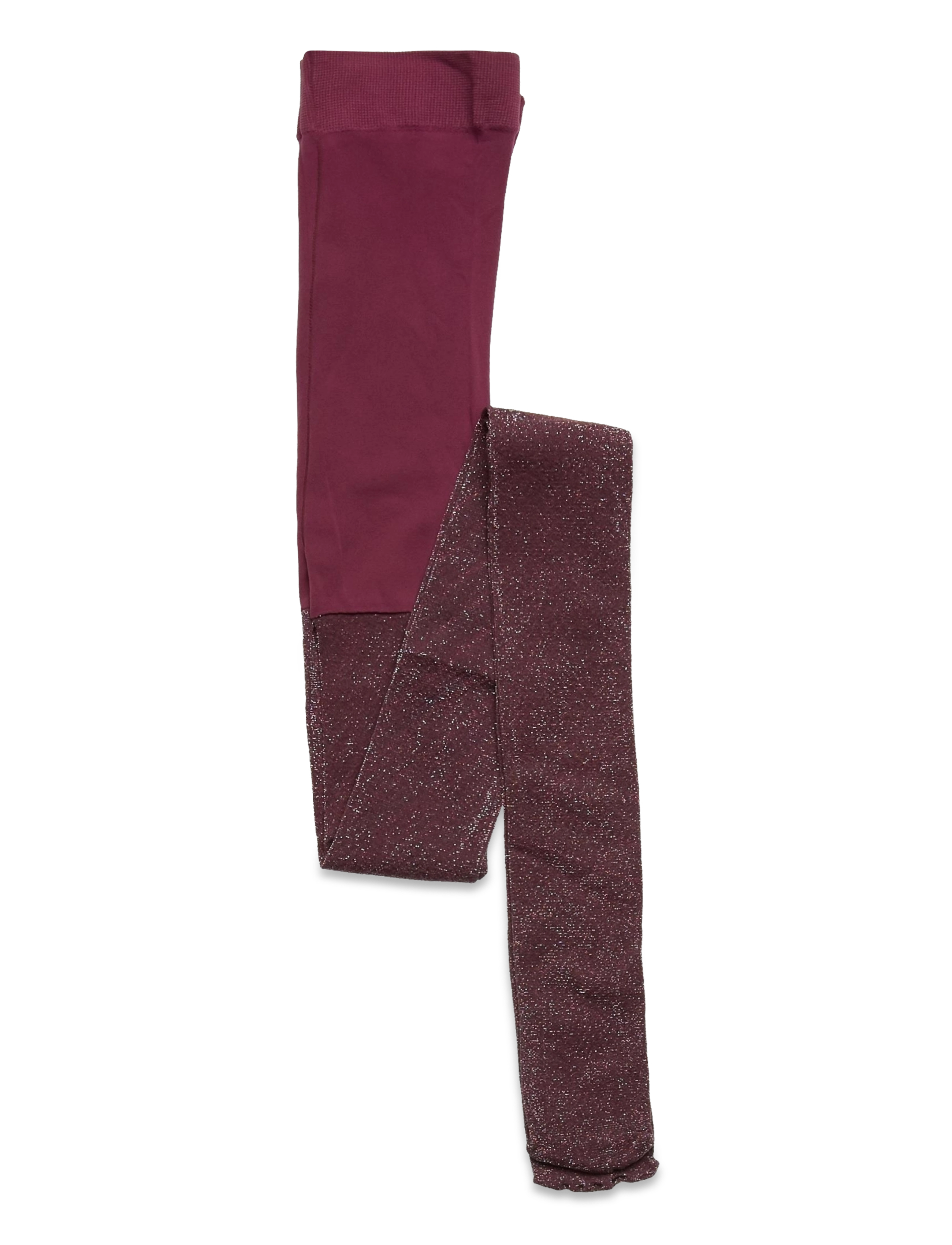 The New - 2-PACK TIGHTS GLITTER/SOLID - maroon - 1