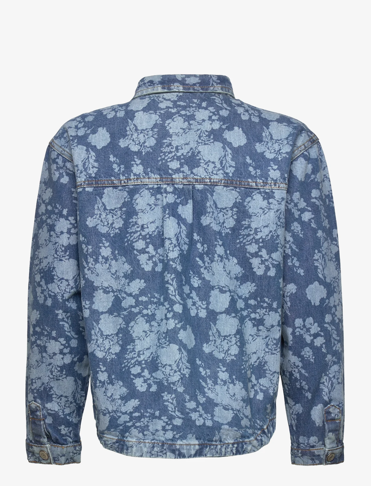 The New - TNFLORANA DENIM SHIRT - långärmade skjortor - blue denim - 1