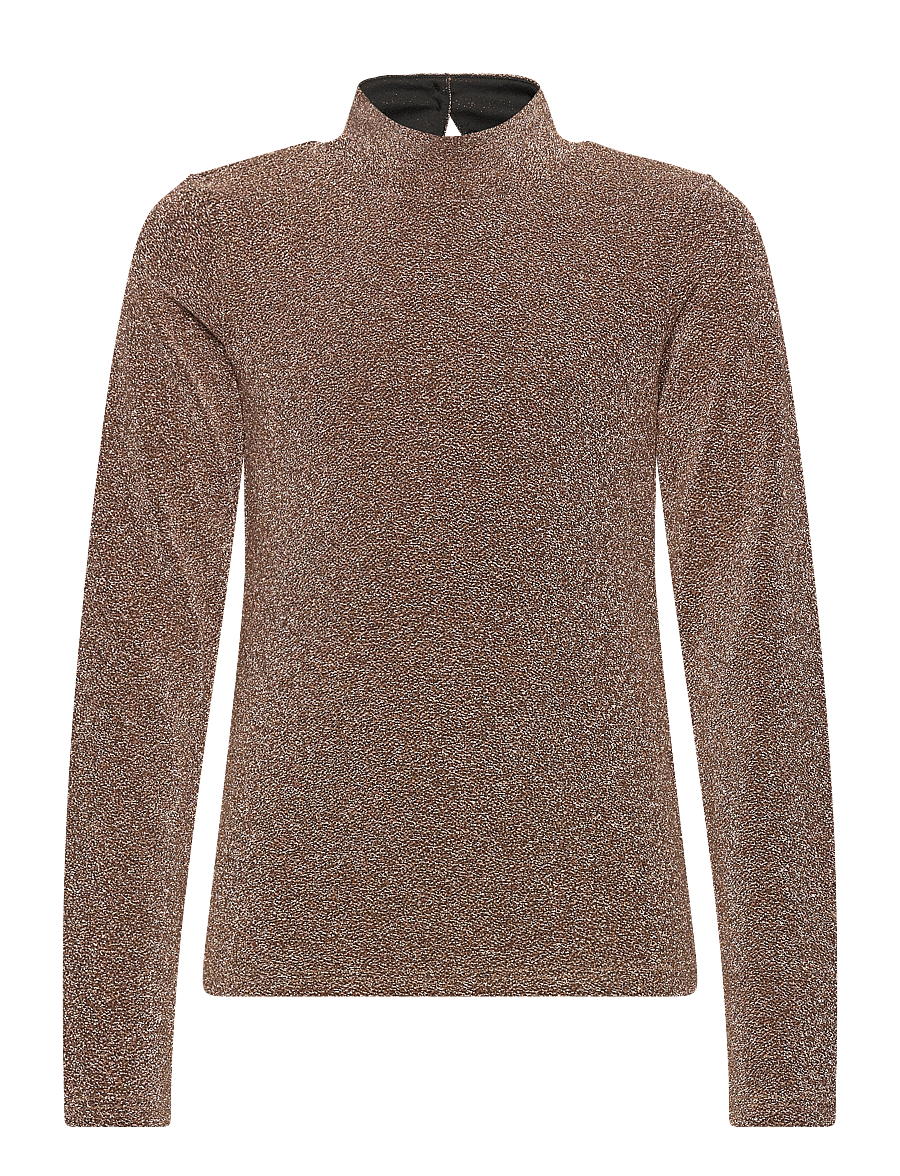 The New - TNIdalou L_S Tee - lange mouwen - gold glitter - 0
