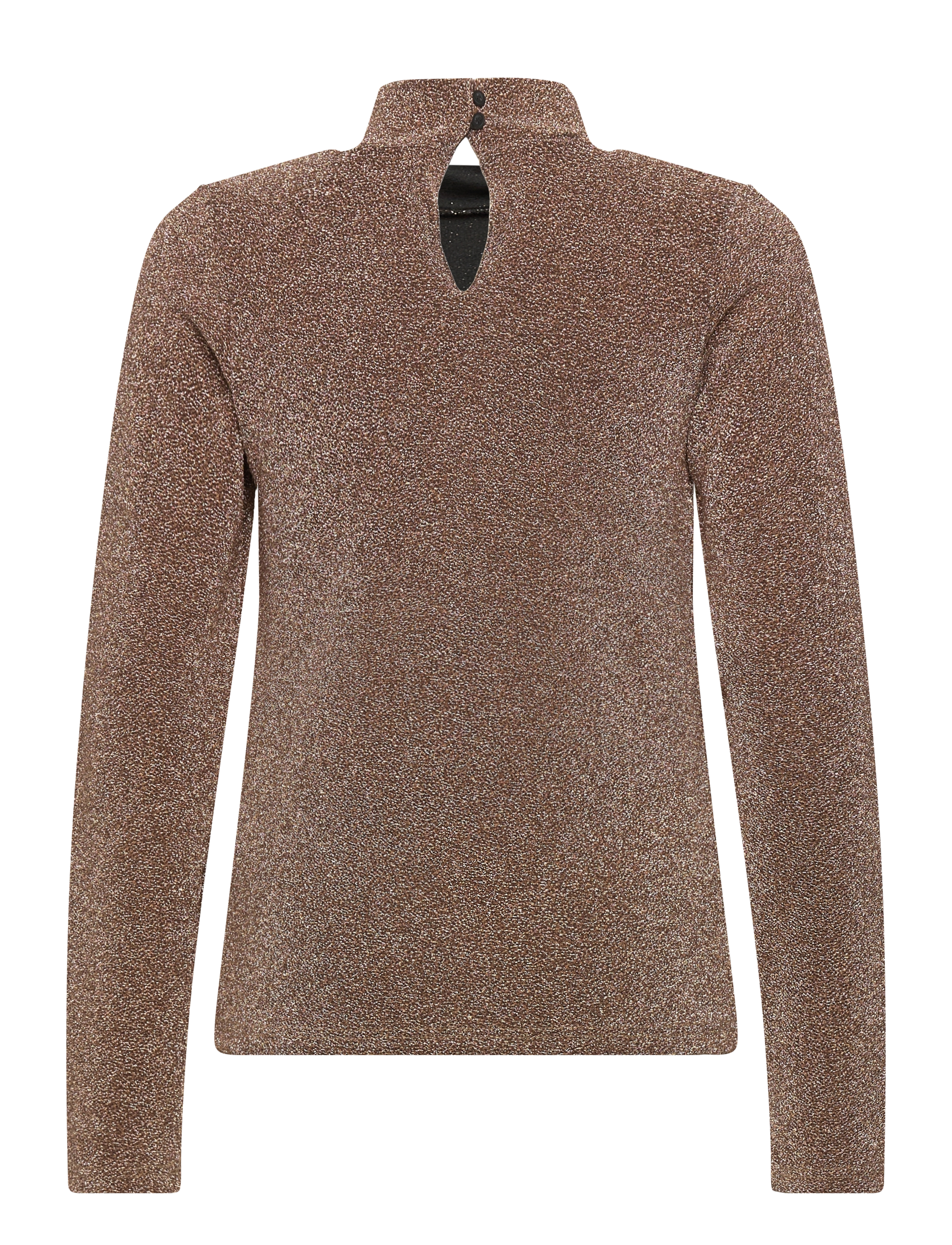 The New - TNIdalou L_S Tee - t-shirts - gold glitter - 1