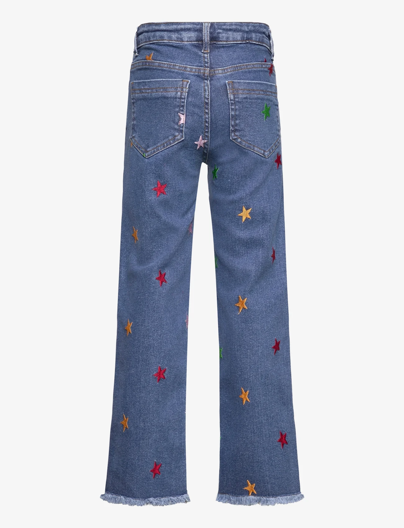 The New - TNDANIA STAR WIDE JEANS - wide leg jeans - medium blue - 1
