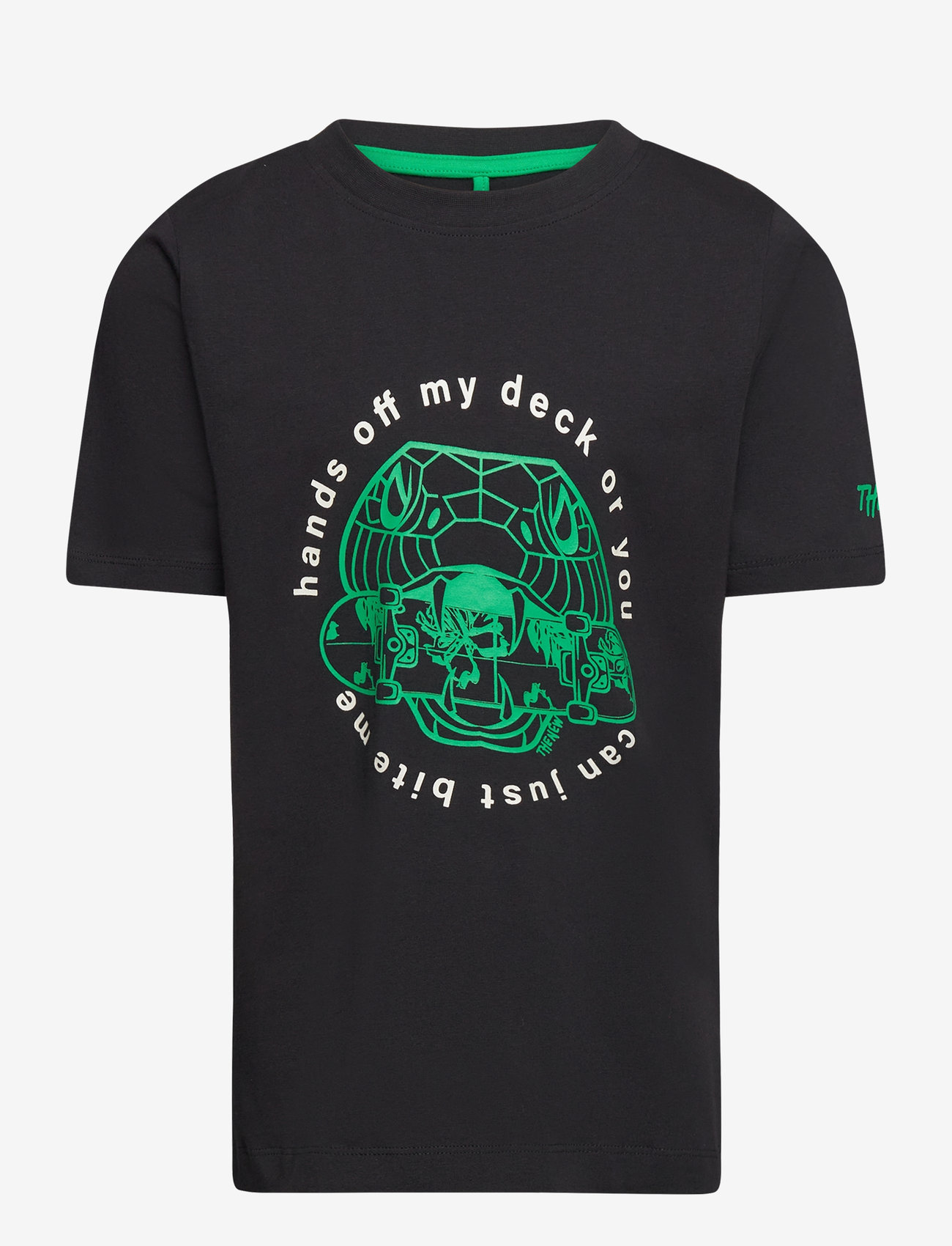 The New - TNJino S_S Tee - short-sleeved t-shirts - black beauty - 0