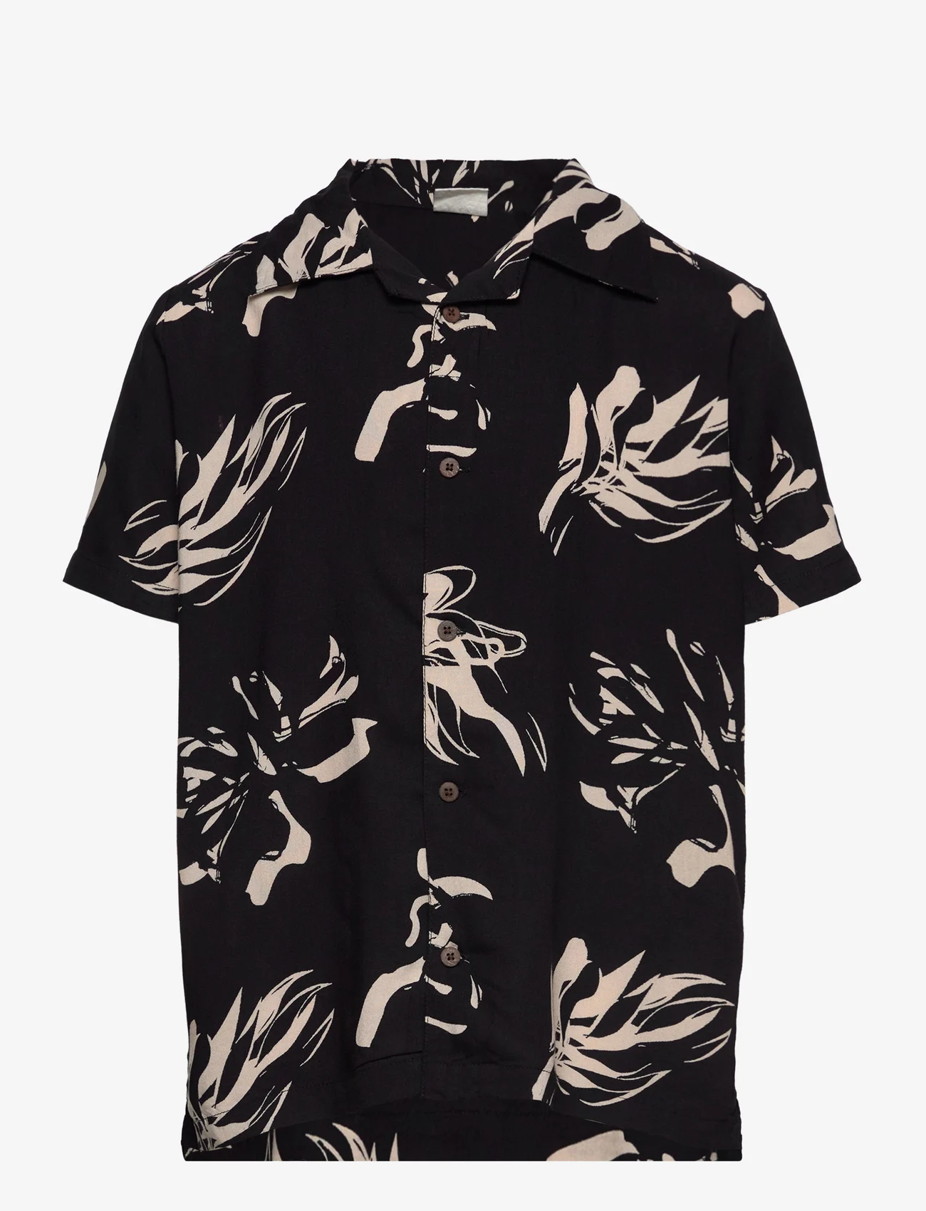 The New - TNJordan S_S Shirt - kortärmade skjortor - black beauty - 0