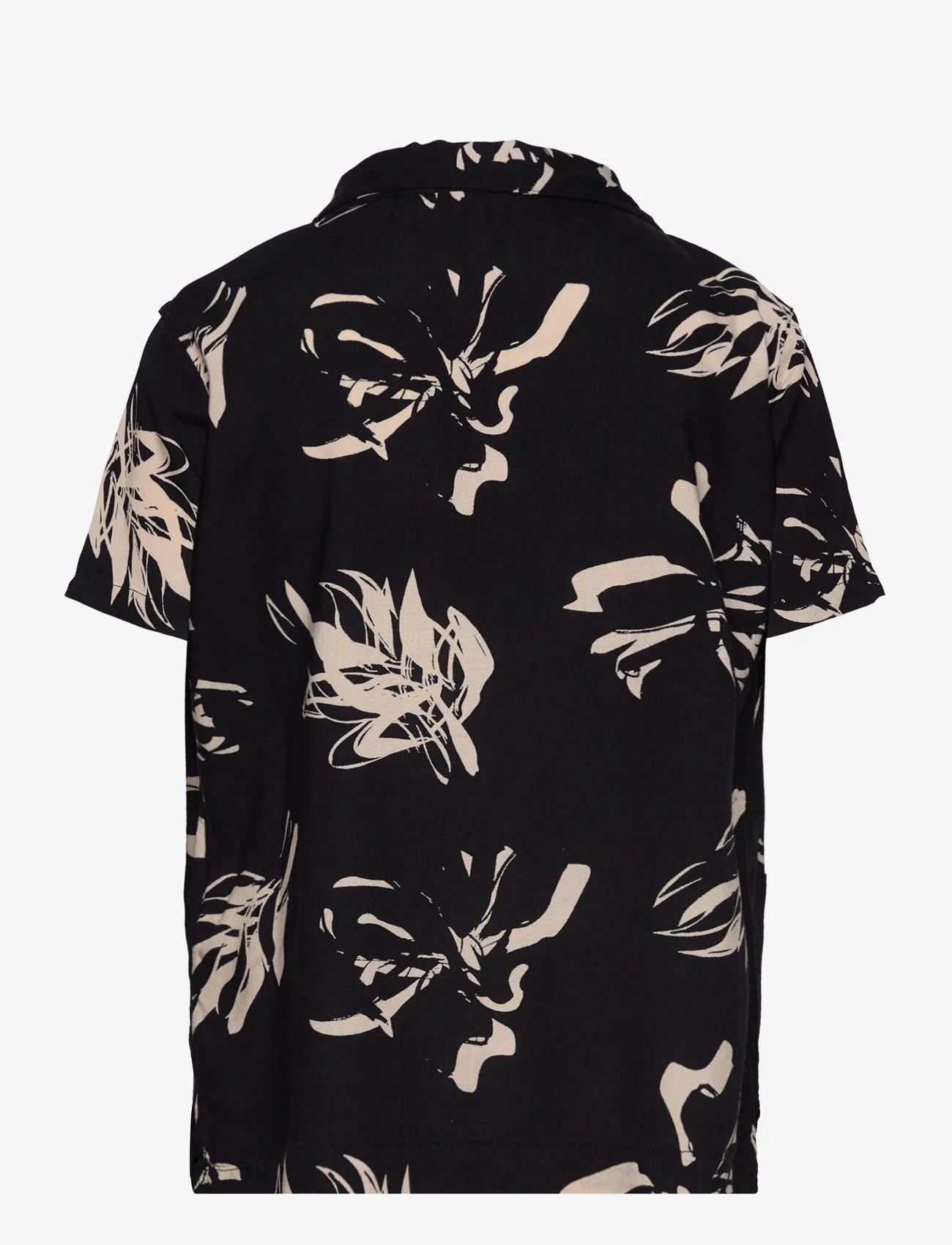 The New - TNJordan S_S Shirt - kurzärmlige hemden - black beauty - 1
