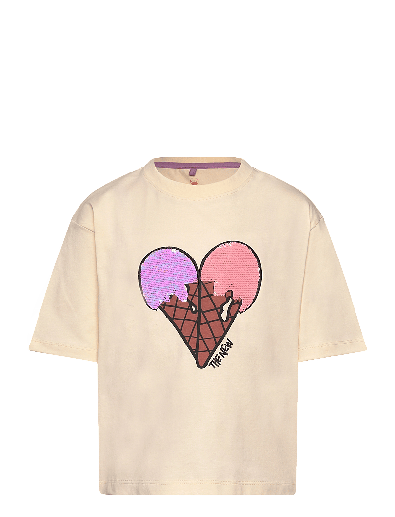 The New - TNJemma OS S_S Tee - short-sleeved t-shirts - white swan - 0