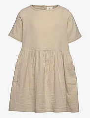 The New - TNFaisa S_S Dress - short-sleeved casual dresses - oatmeal - 0