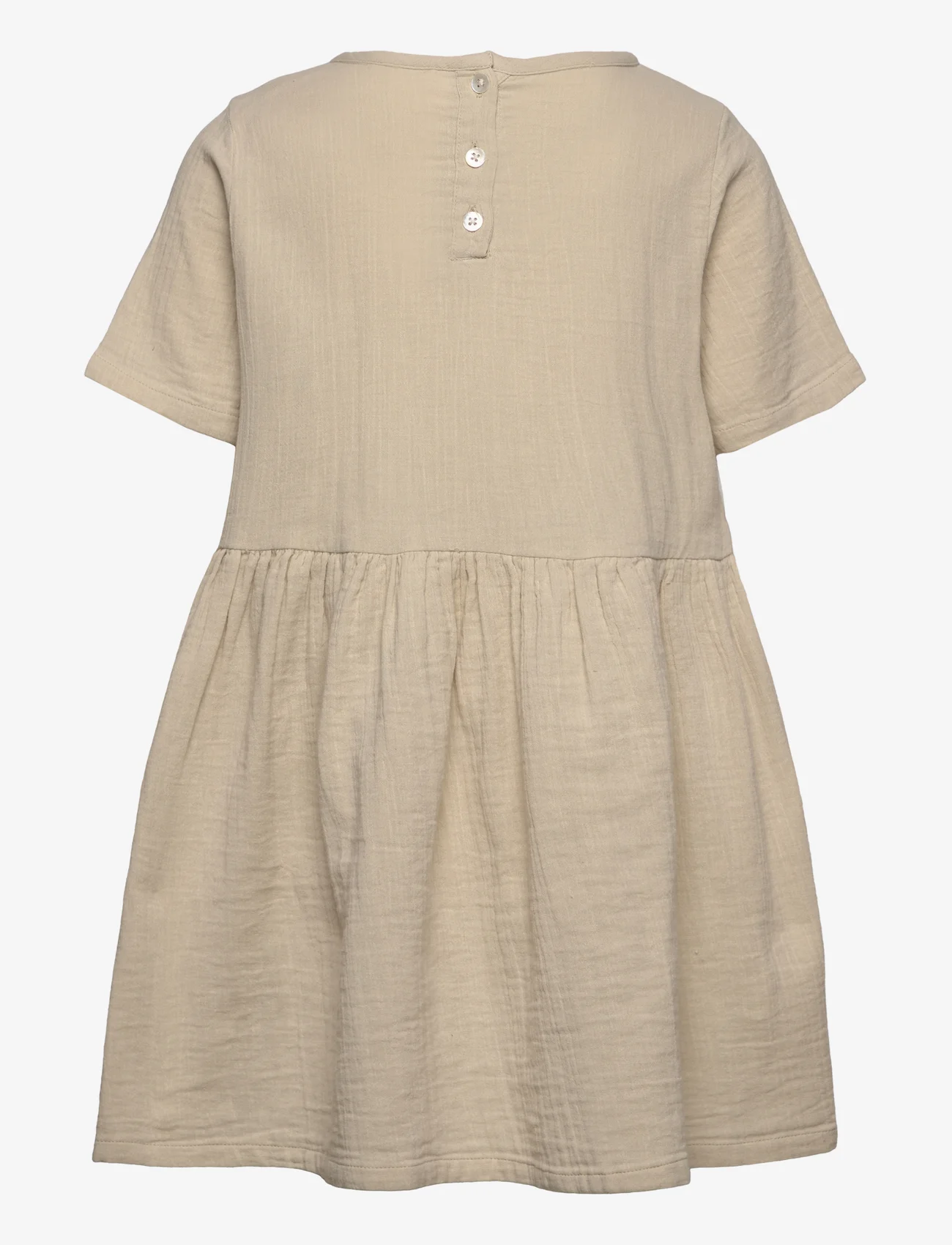 The New - TNFaisa S_S Dress - short-sleeved casual dresses - oatmeal - 1