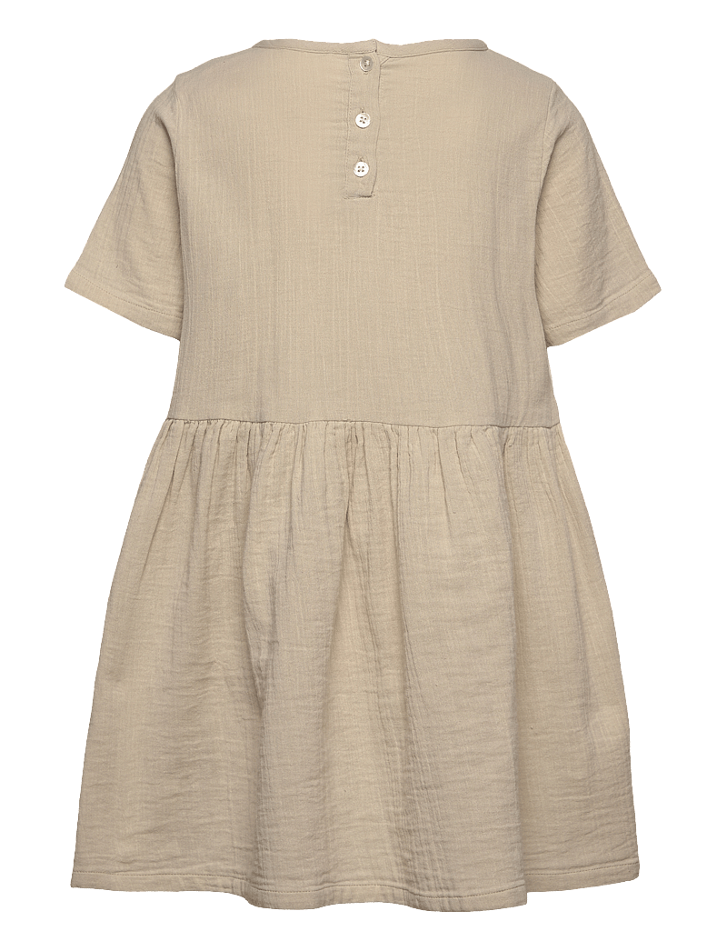 The New - TNFaisa S_S Dress - kurzärmelige freizeitkleider - oatmeal - 1