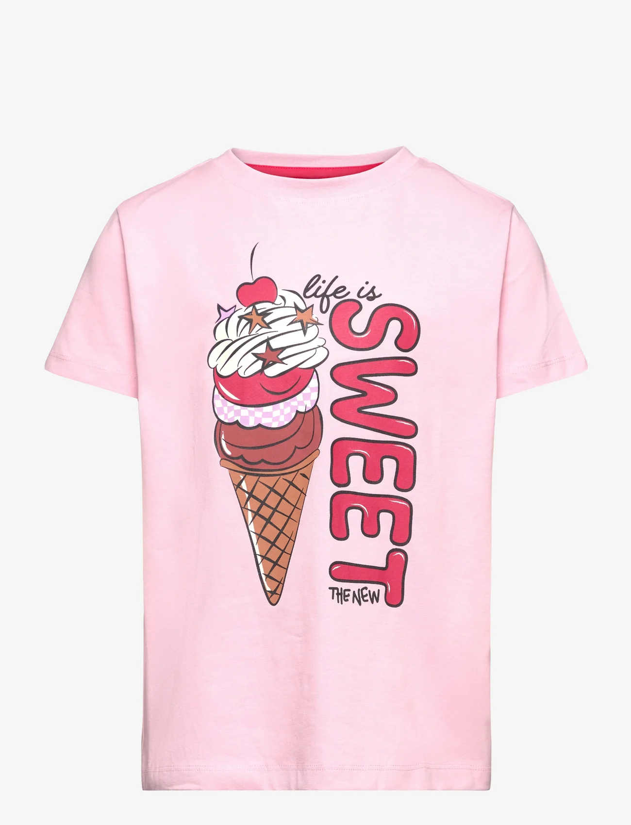 The New - TNJory S_S Tee - short-sleeved t-shirts - pink nectar - 0