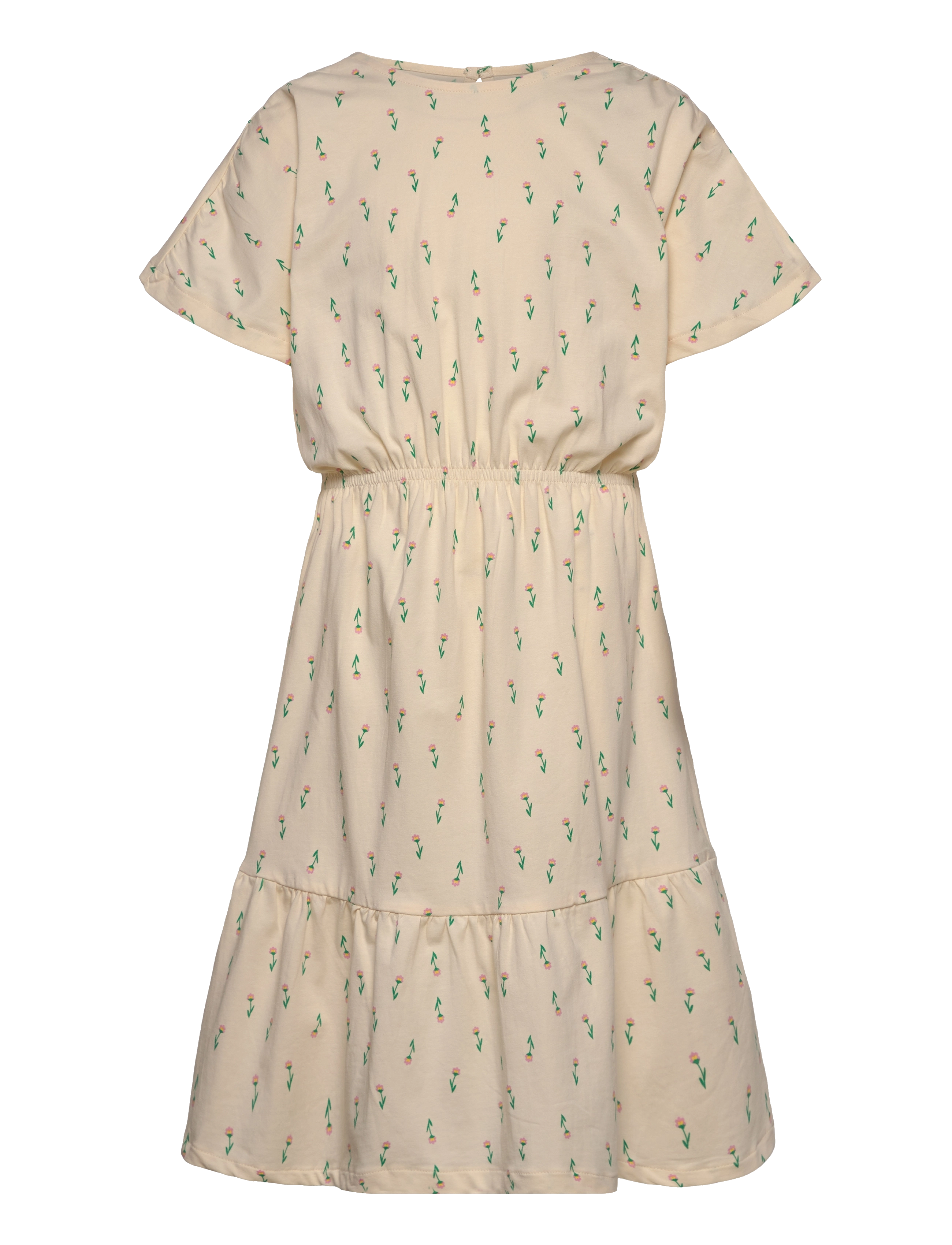 TNKaisa S_S Dress - WHITE SWAN SMALL FLOWER AOP