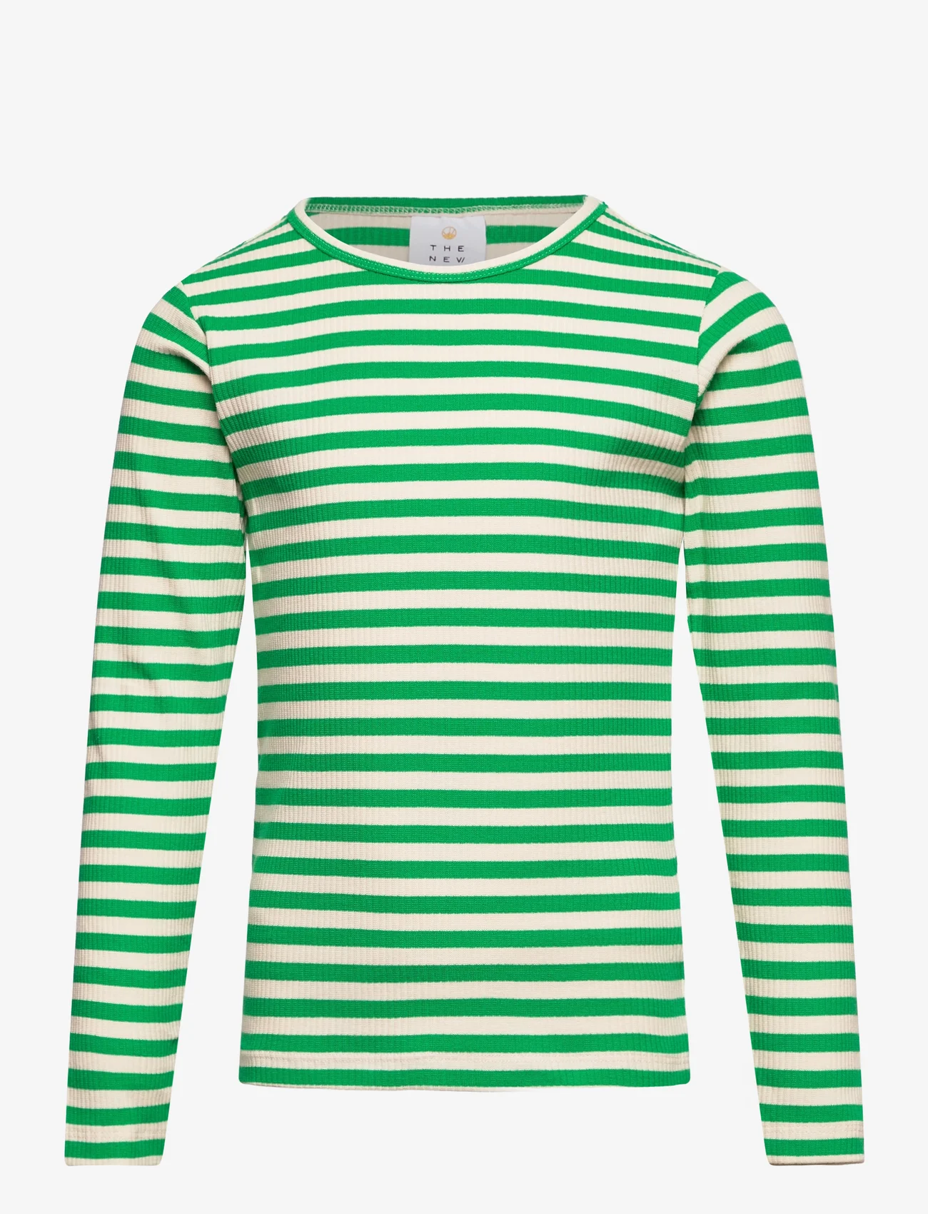 The New - TNFie L_S Rib Tee - long-sleeved t-shirts - bright green - 0