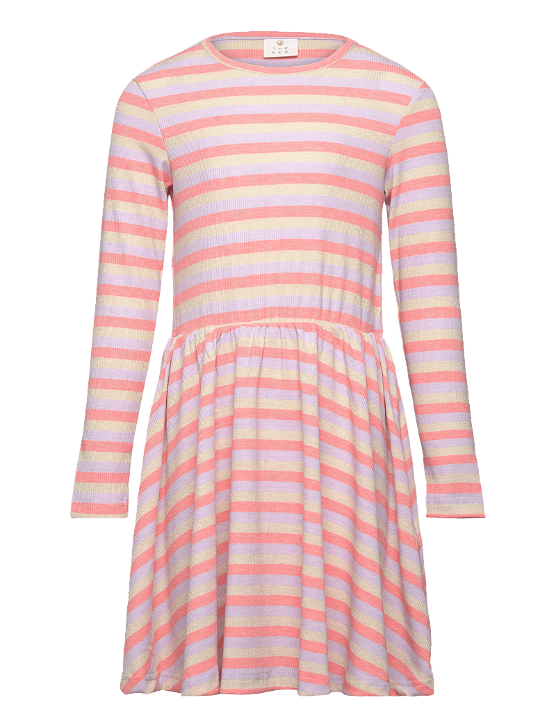 The New - TNFridan L_S Rib Dress - langärmelige freizeitkleider - lavender herb - 0