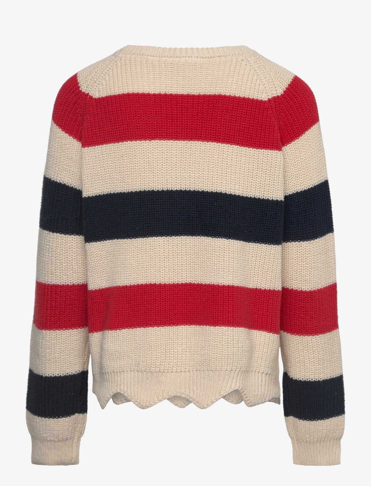 The New - TNOlly Knit Pullover - trøjer - white swan stripes - 1