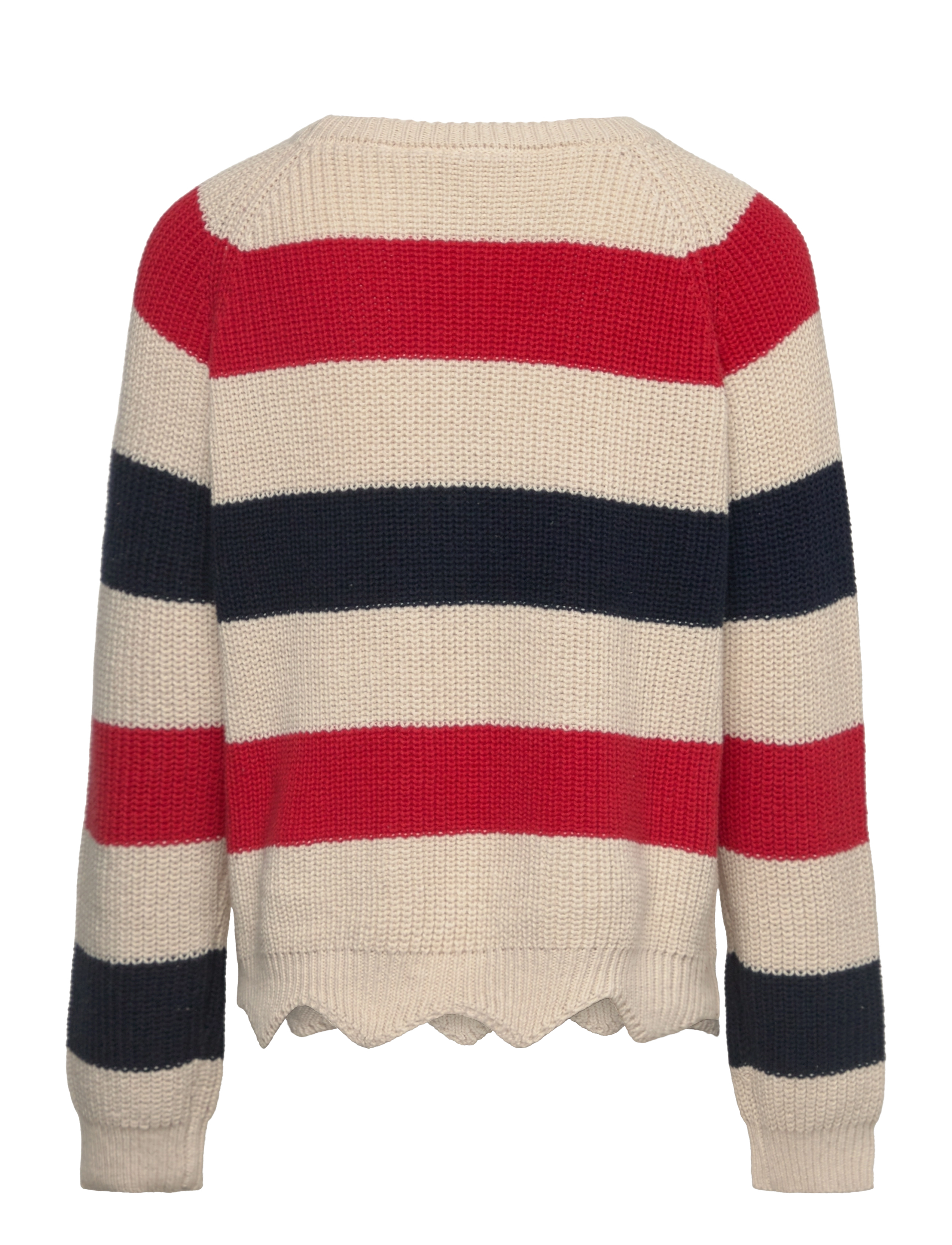 The New - TNOlly Knit Pullover - adījumi - white swan stripes - 1