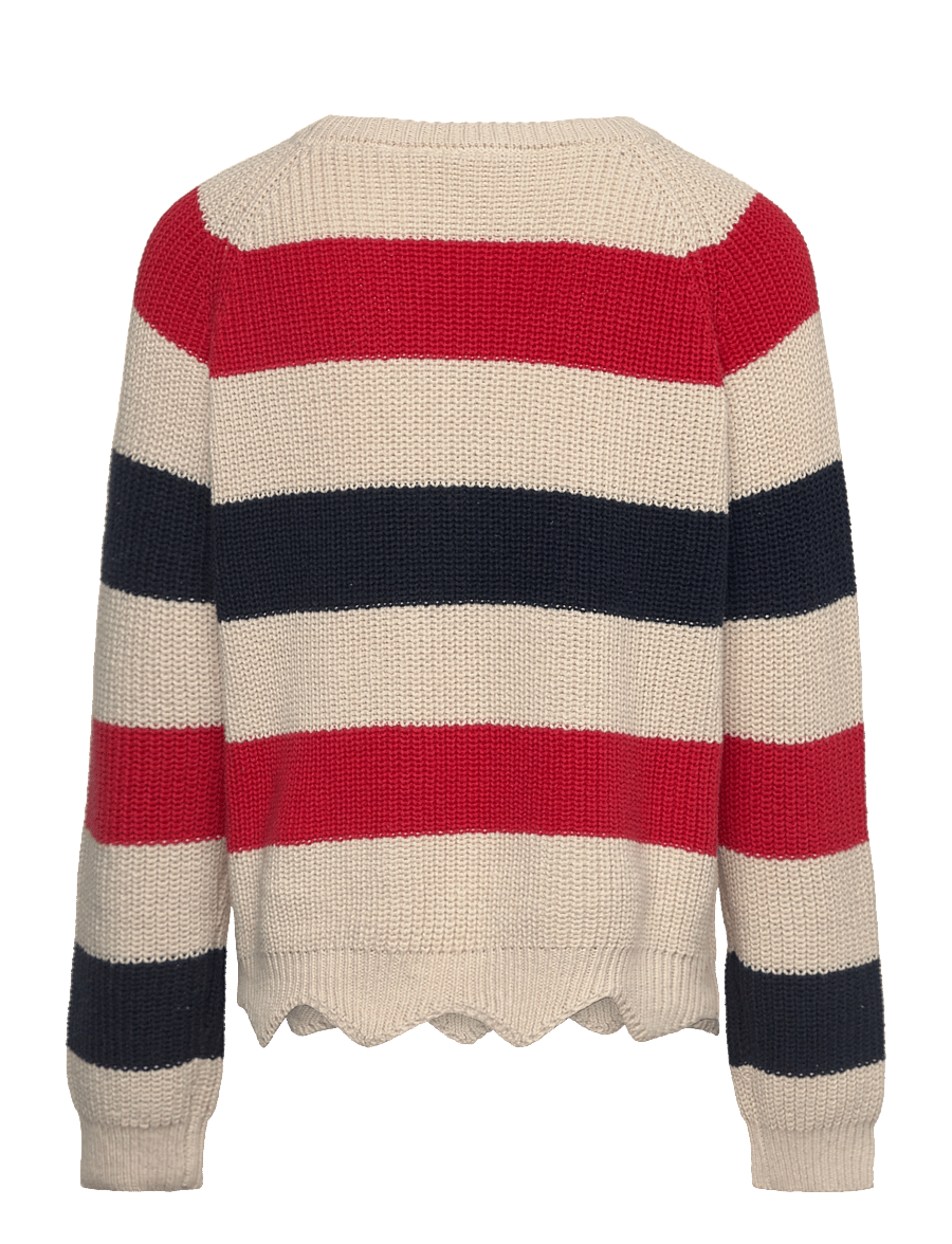 The New - TNOlly Knit Pullover - džemprid - white swan stripes - 1