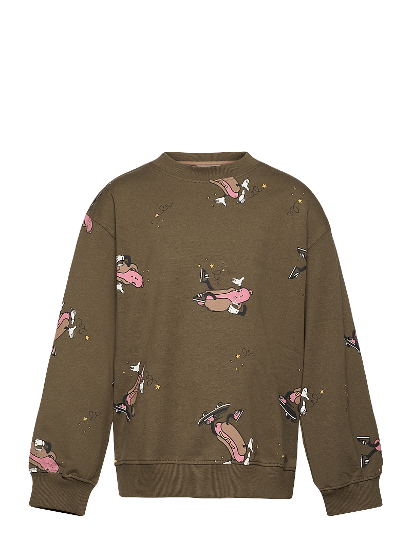 The New - TNLexington OS Sweatshirt - sweatshirts - ivy green hot dog aop - 0