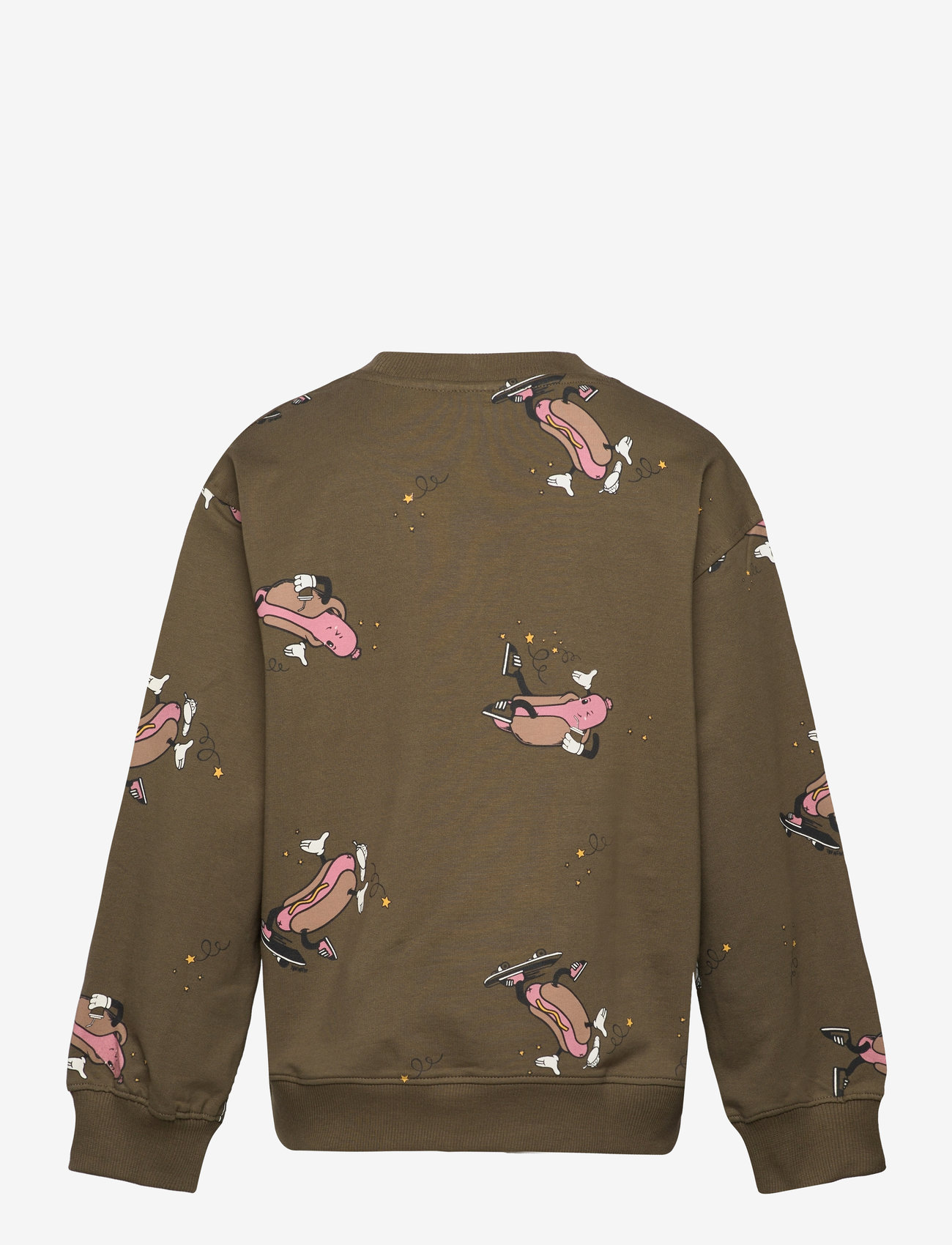 The New - TNLexington OS Sweatshirt - höstkläder - ivy green hot dog aop - 1