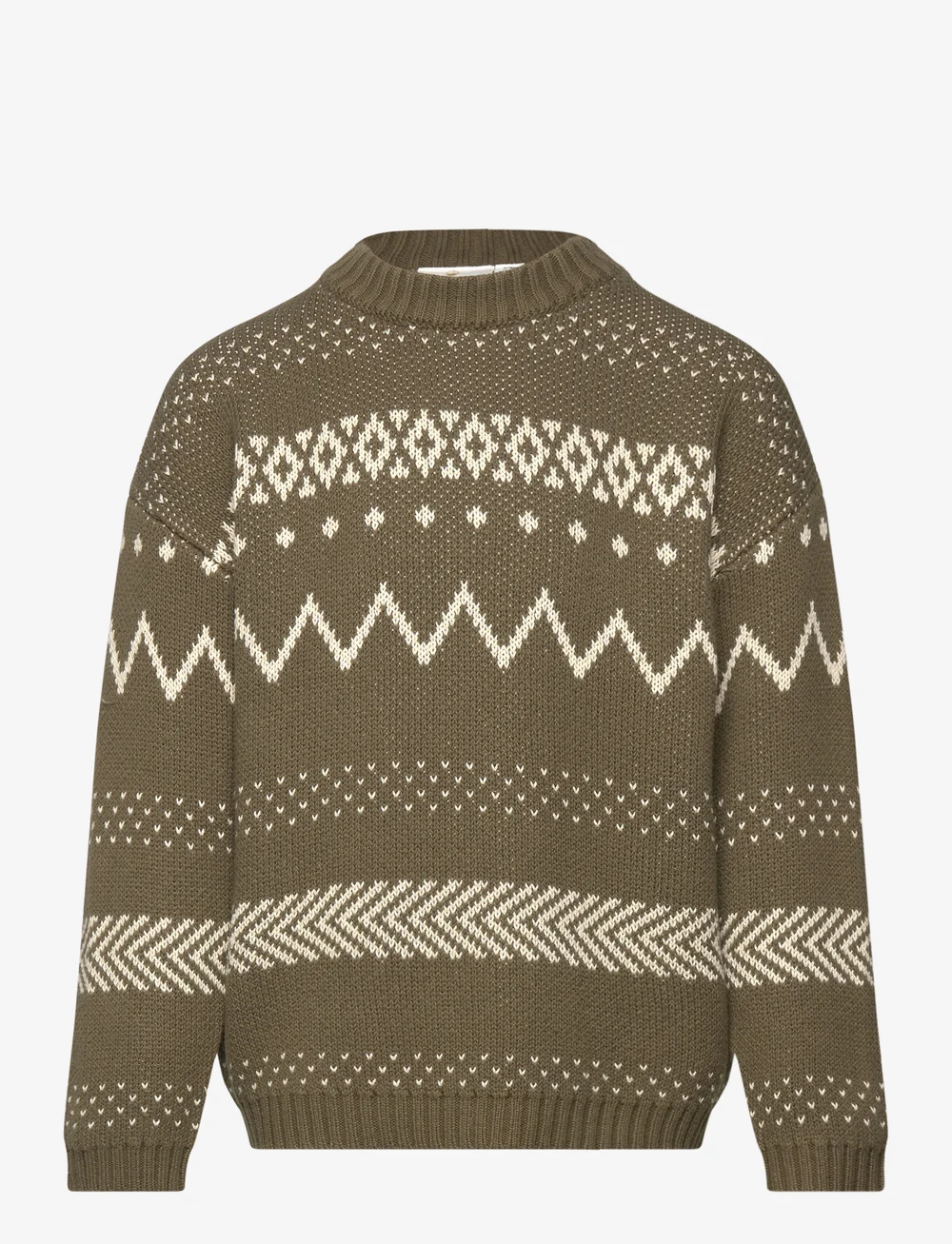 The New - TNLinus Jacquard Pullover - jumpers - ivy green - 0