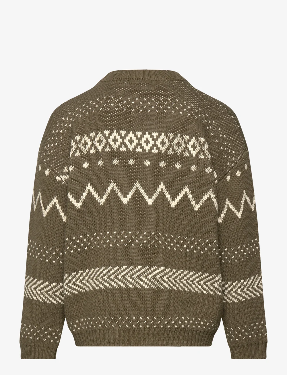 The New - TNLinus Jacquard Pullover - jumpers - ivy green - 1