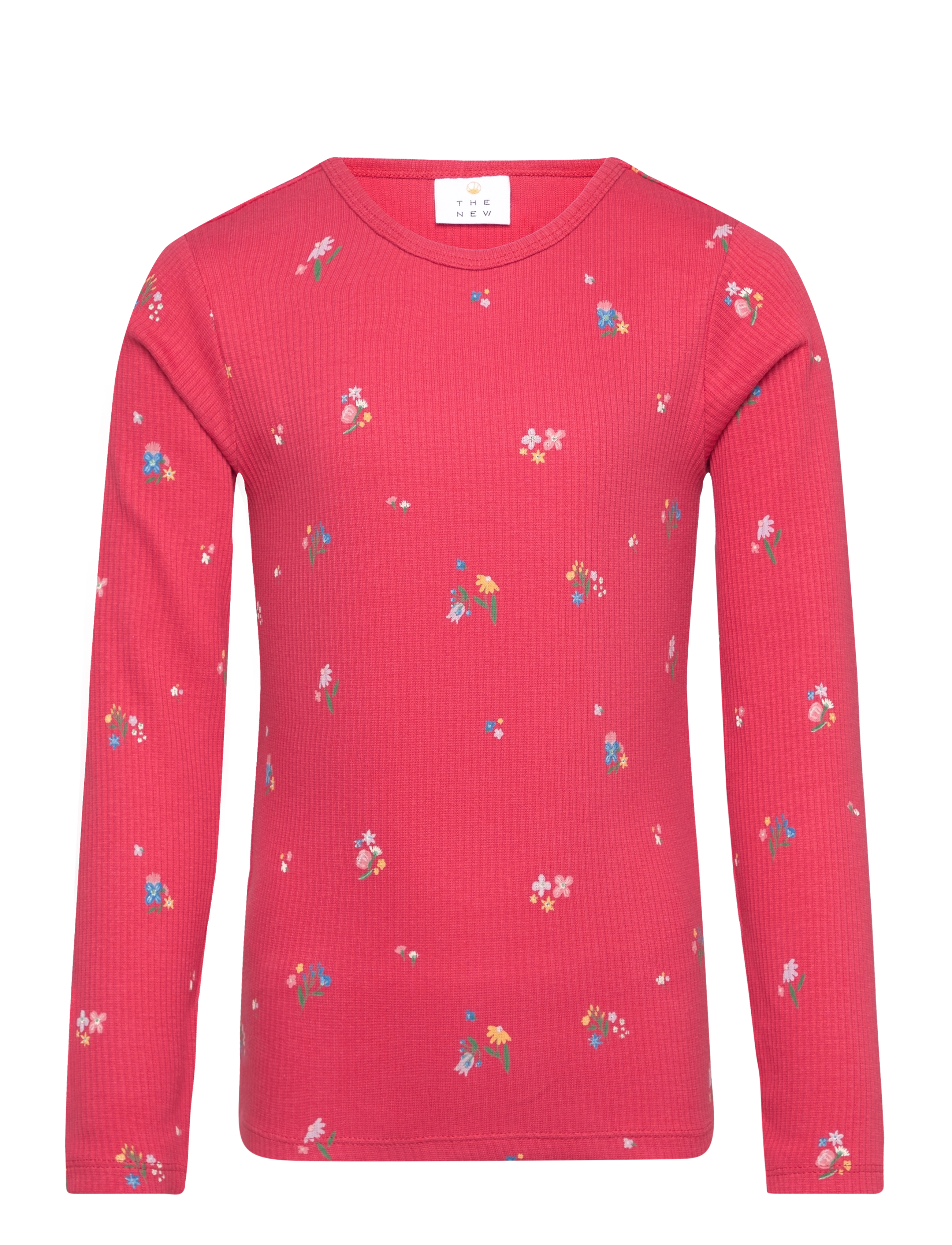 TNLiv L_S Rib Tee - CHRYSANTHEMUM FLOWER AOP