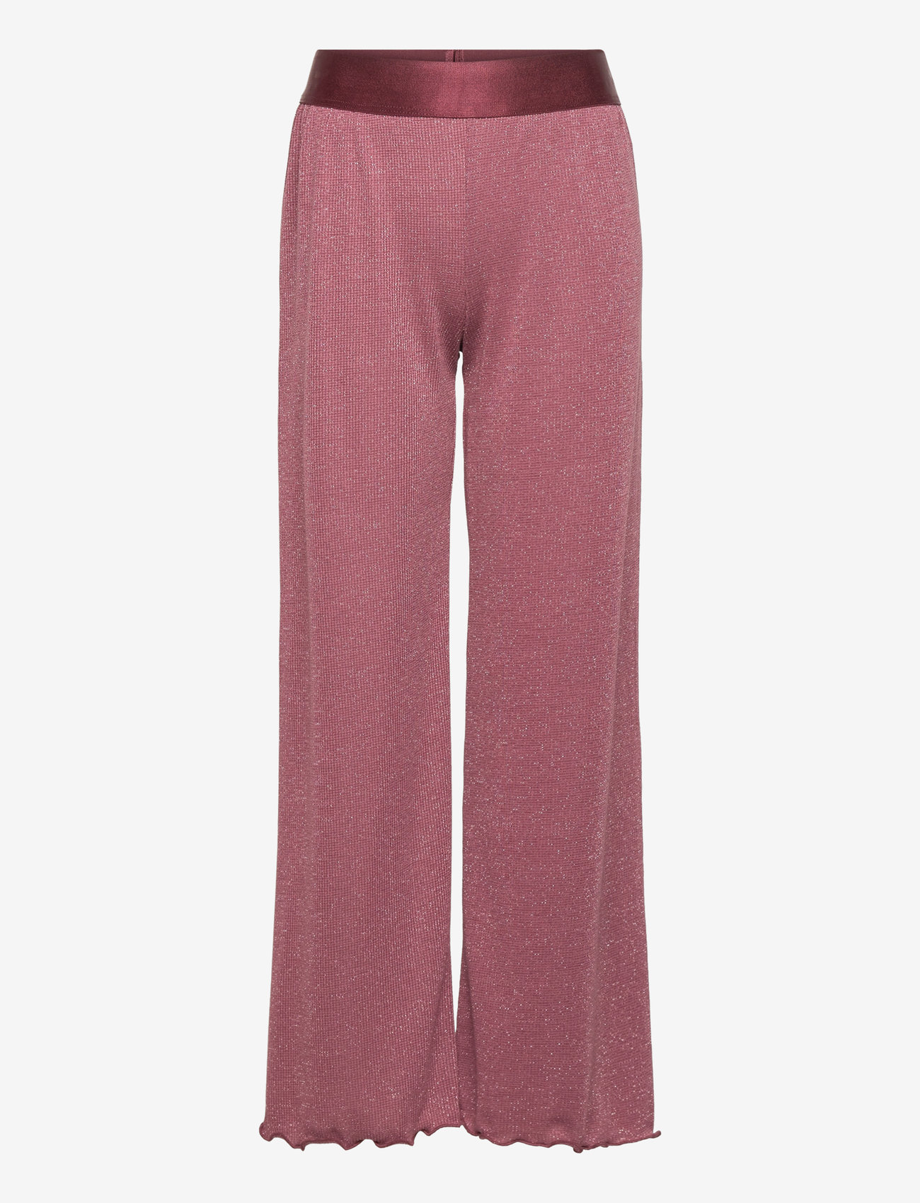 The New - TNFarah Wide Pants - mjukisbyxor - crushed berry - 0