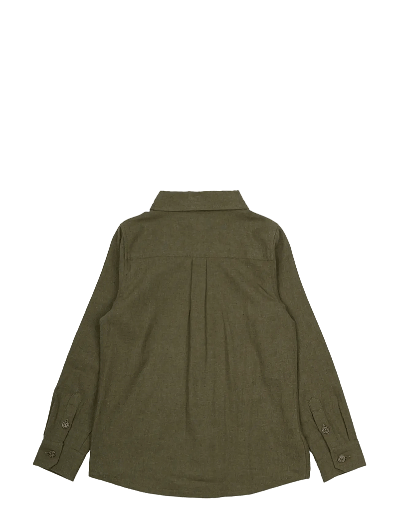 The New - TNMick L_S Shirt - pikkade varrukatega särgid - ivy green melange - 1