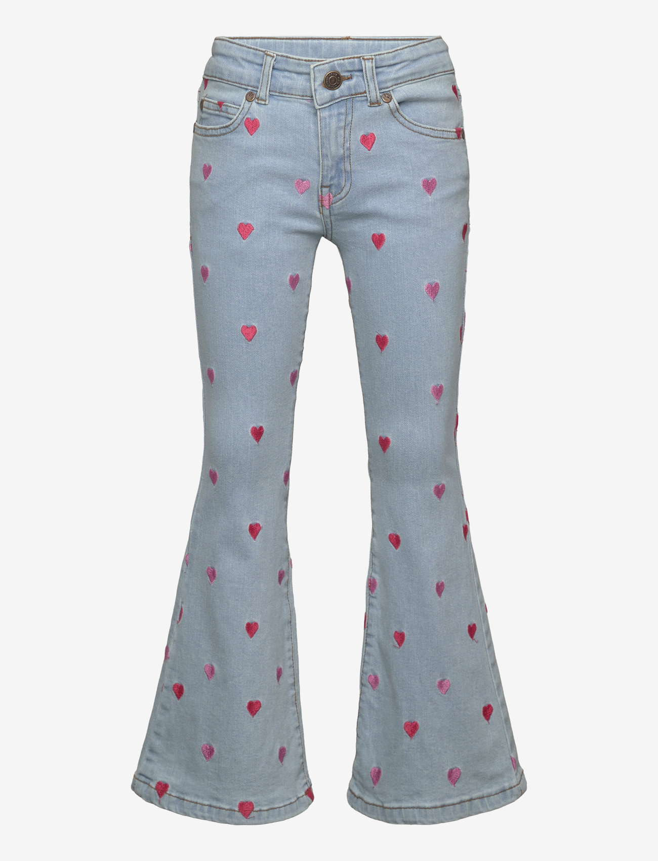 The New - TNLaflared Embroidery Jeans - bootcut jeans - light blue denim - 0