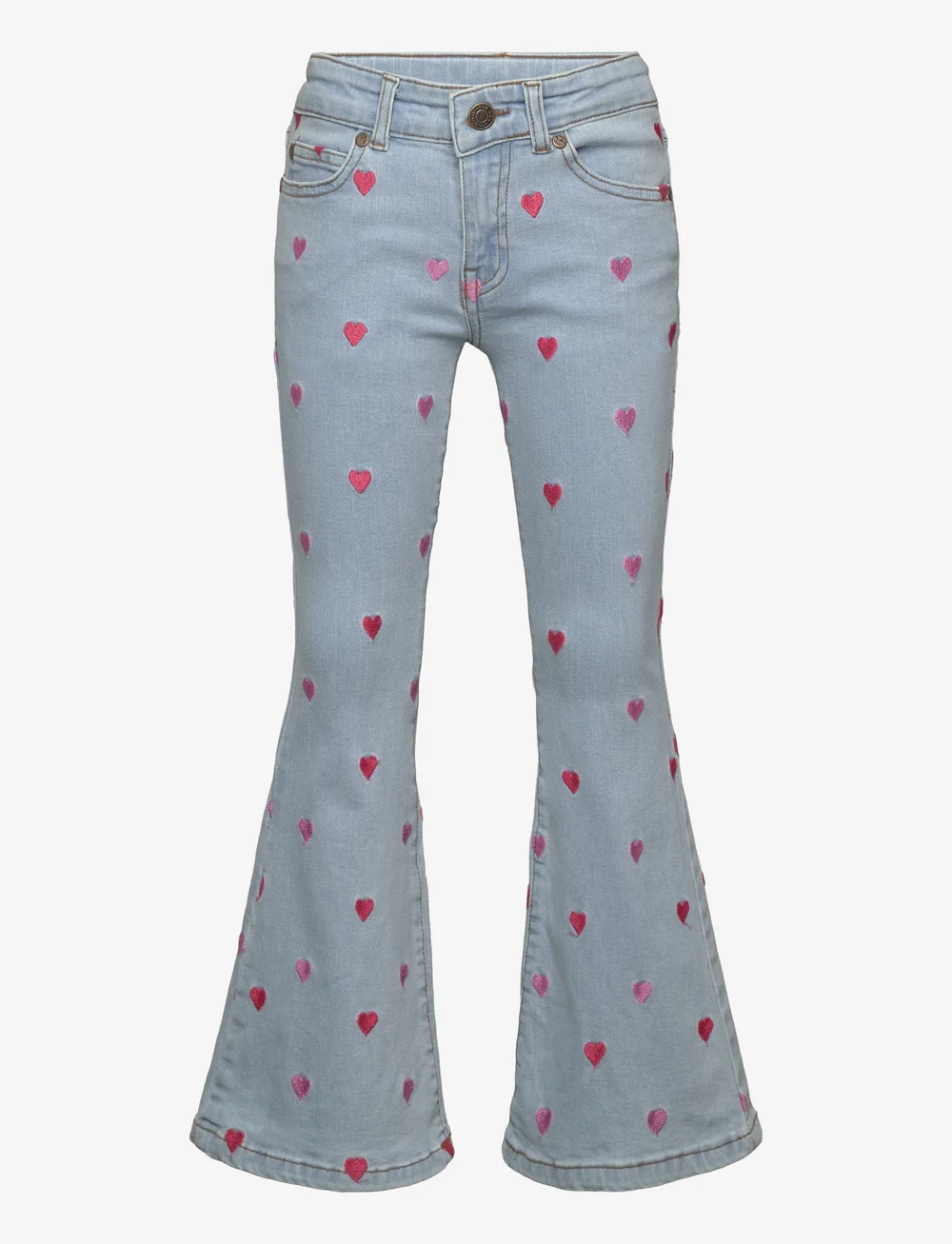 The New - TNLaflared Embroidery Jeans - bootcut jeans - light blue denim - 0
