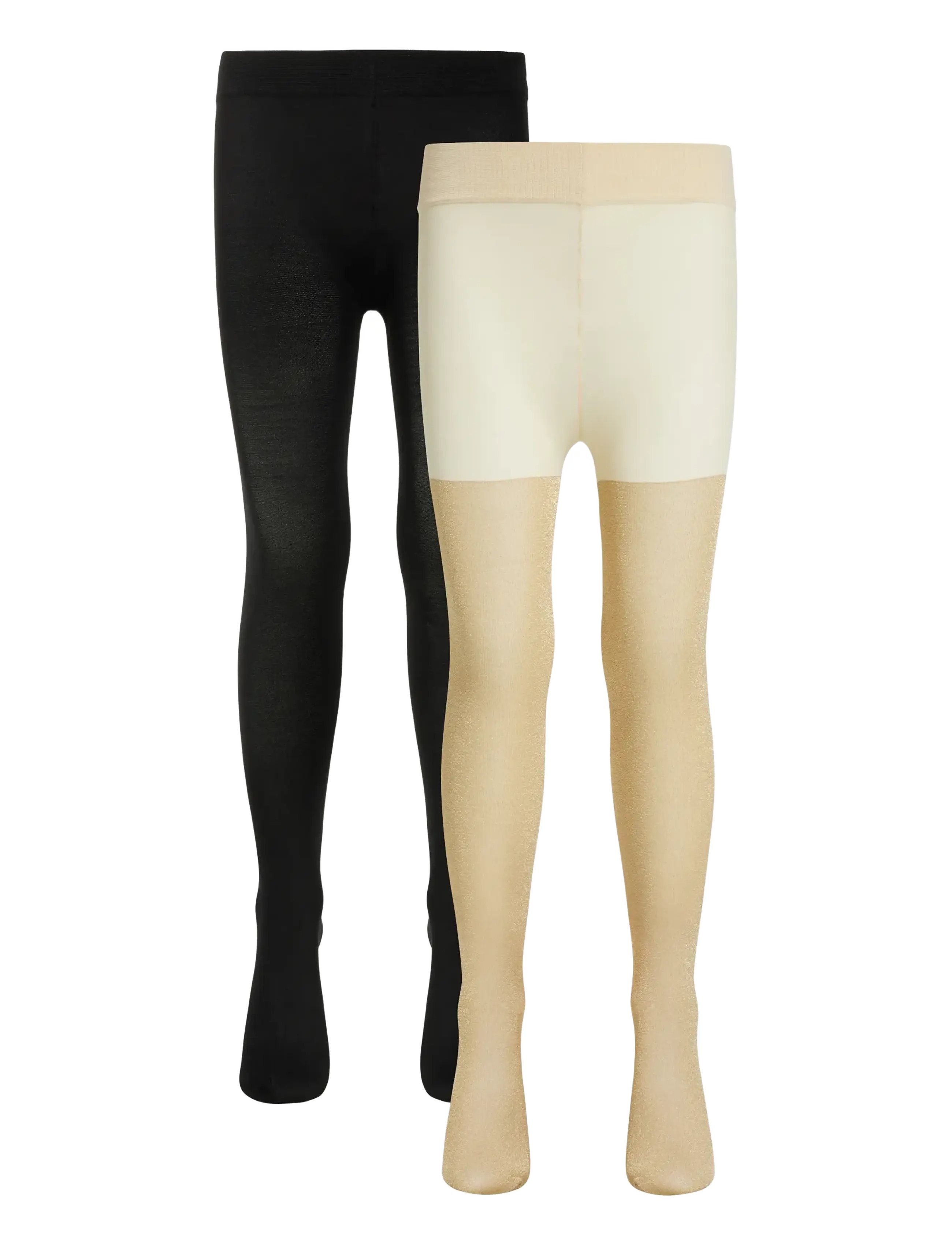The New 2-PACK TIGHTS GLITTER/SOLID - Shop by age - GOLD GLITTER / gold