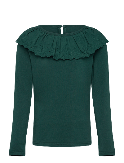 The New TNMyriel Hollie L_S Tee - Long-sleeved t-shirts - JUNE BUG / green