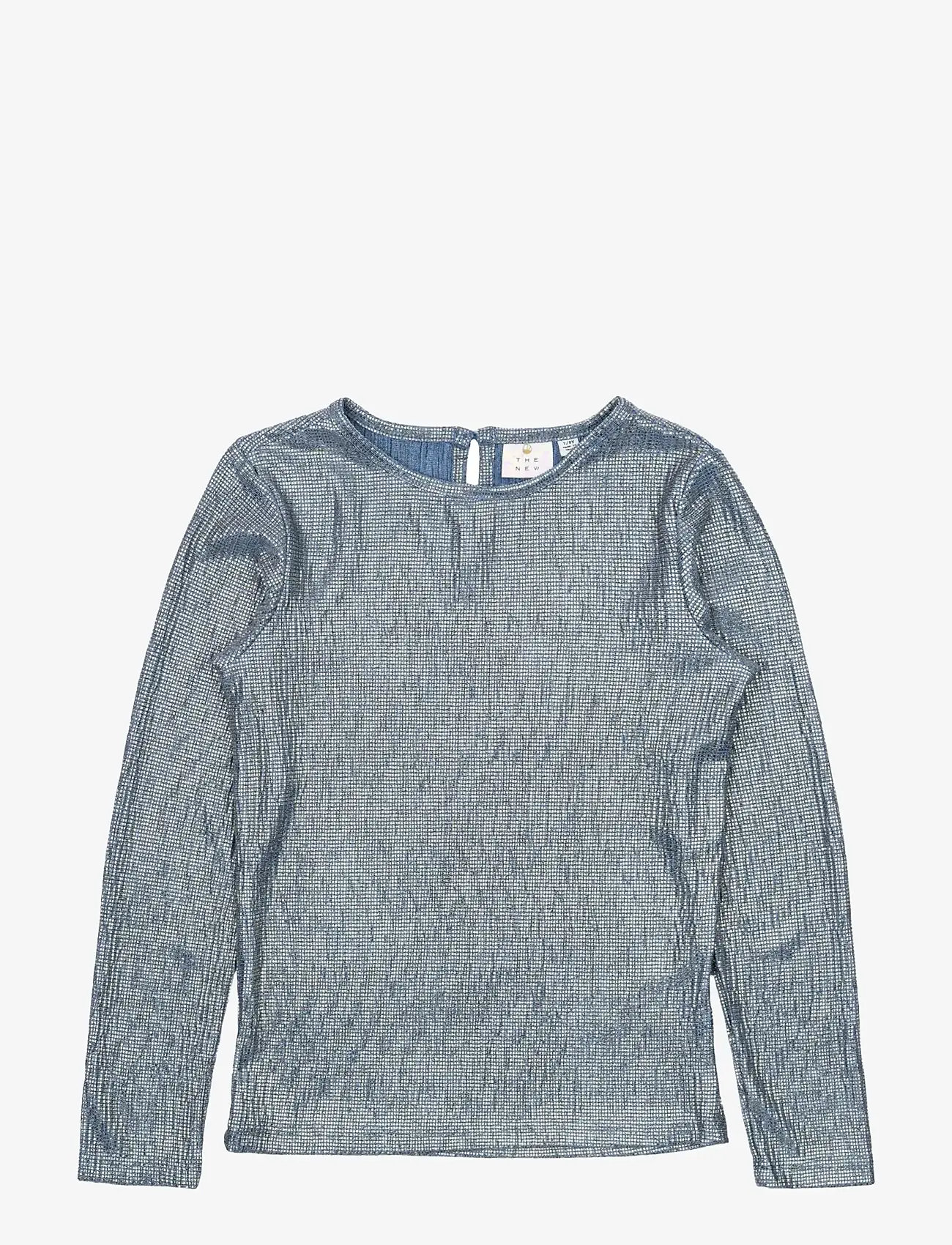 The New - TNLeah L_S Tee - langærmede t-shirts - ashley blue - 1