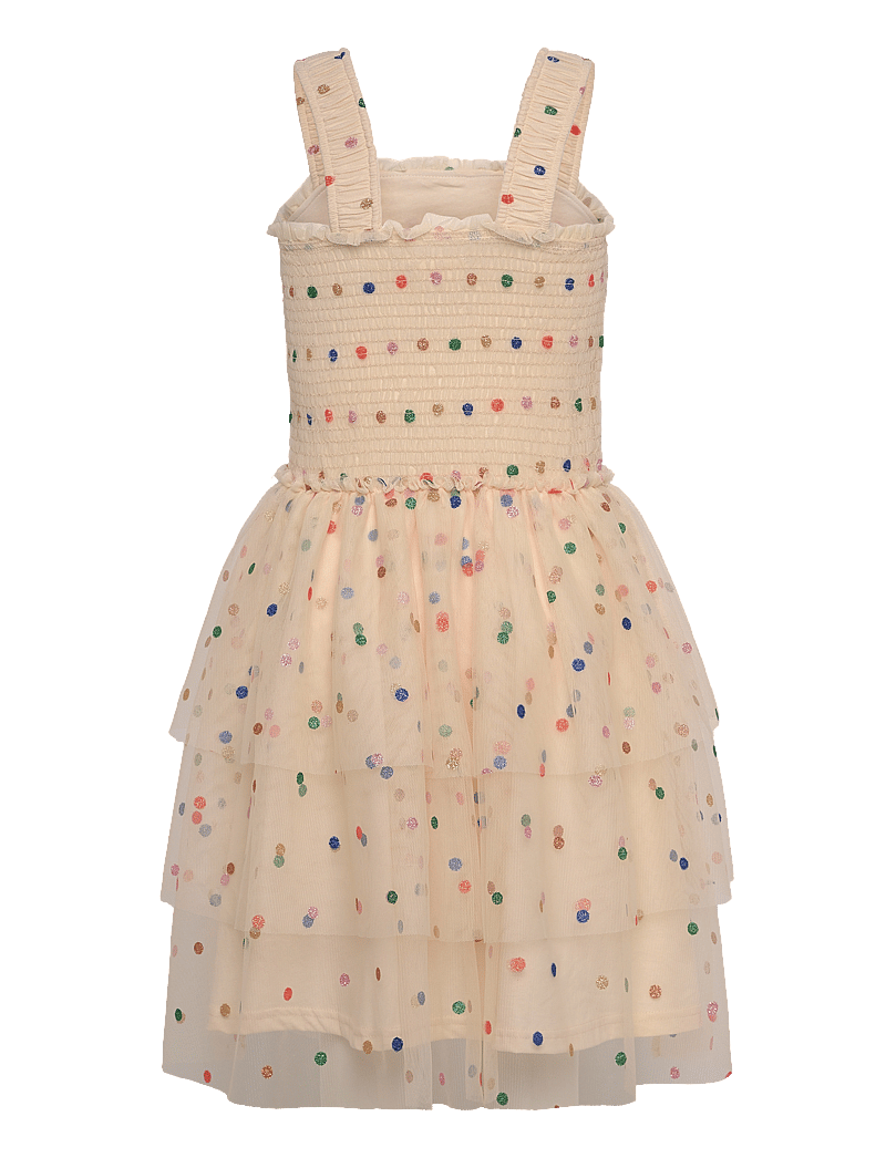 The New - TNNaria S_L Dress - ermalausir casual kjólar - white swan aop - 1