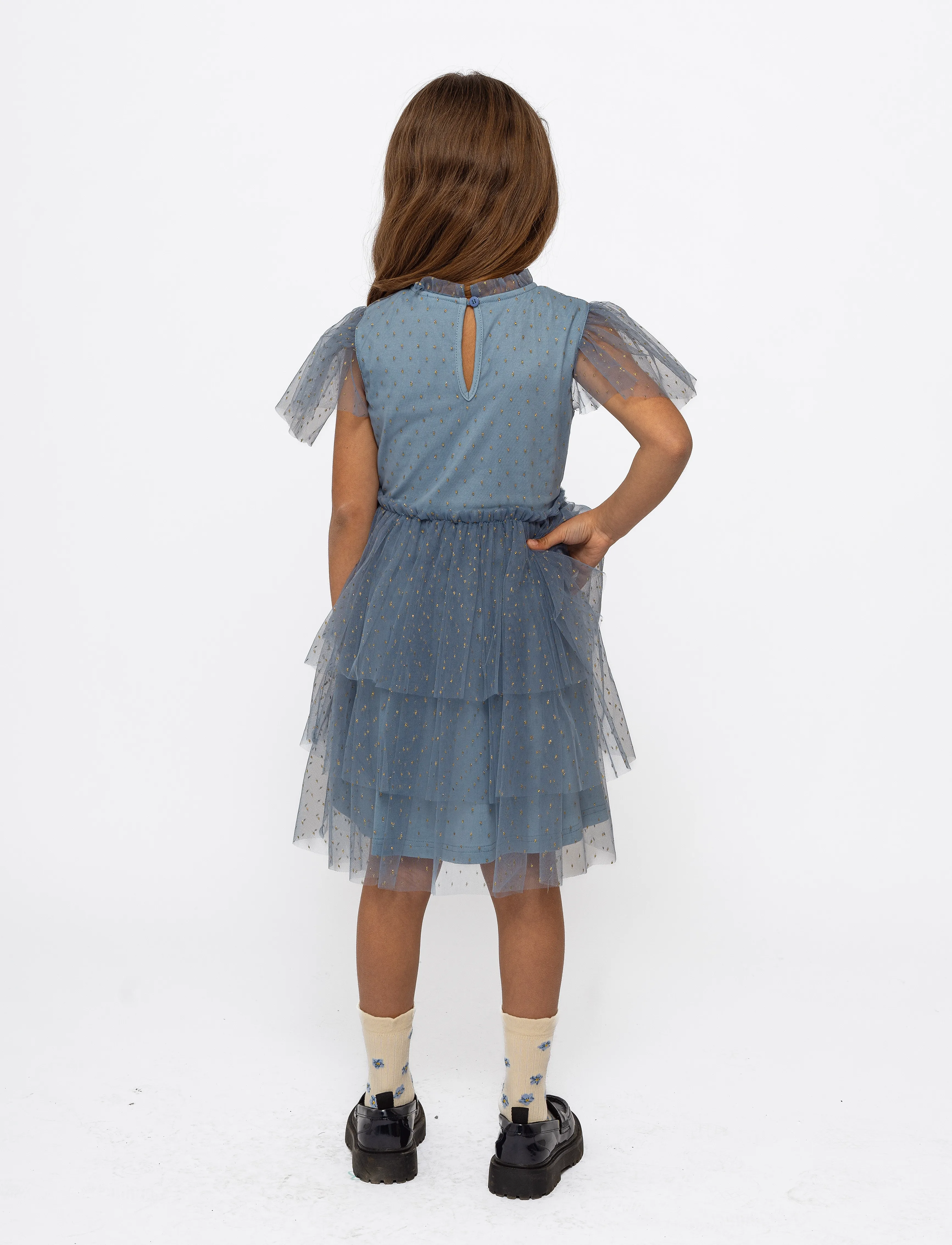 The New - TNNarice S_S Dress - partydresses - ashley blue - 3