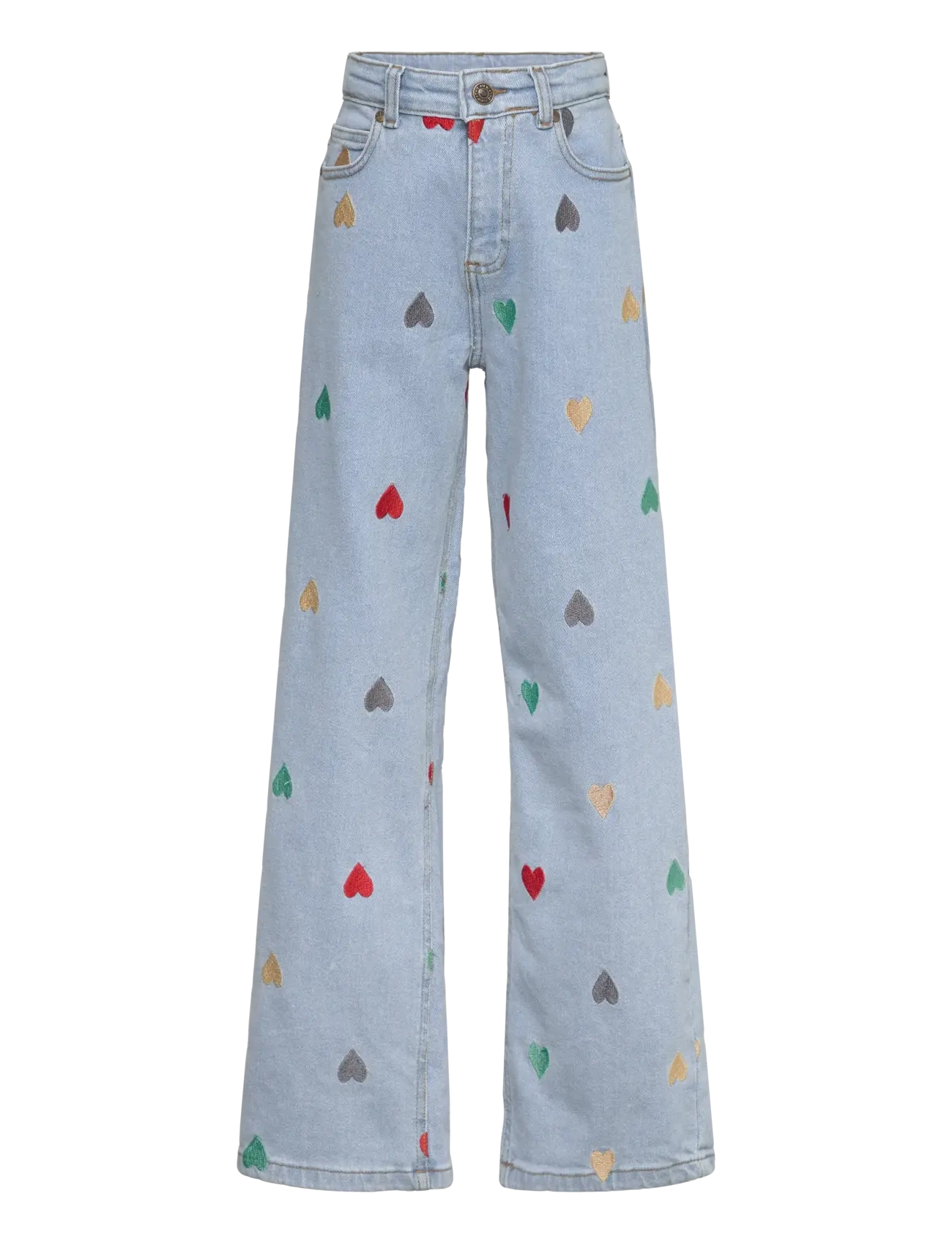 The New - TNNessa Wide Jeans - light blue denim emb - 1