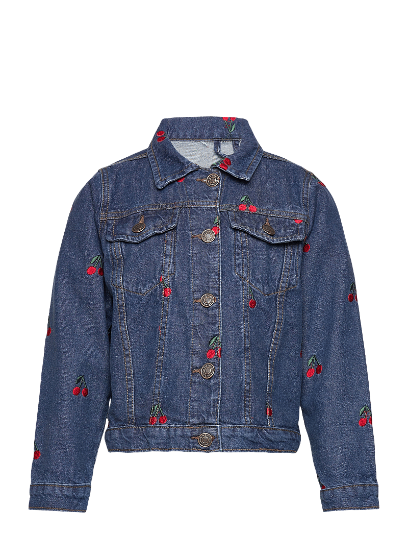 The New - TNNatalia Denim Jacket - denim jackets - medium blue denim emb - 0