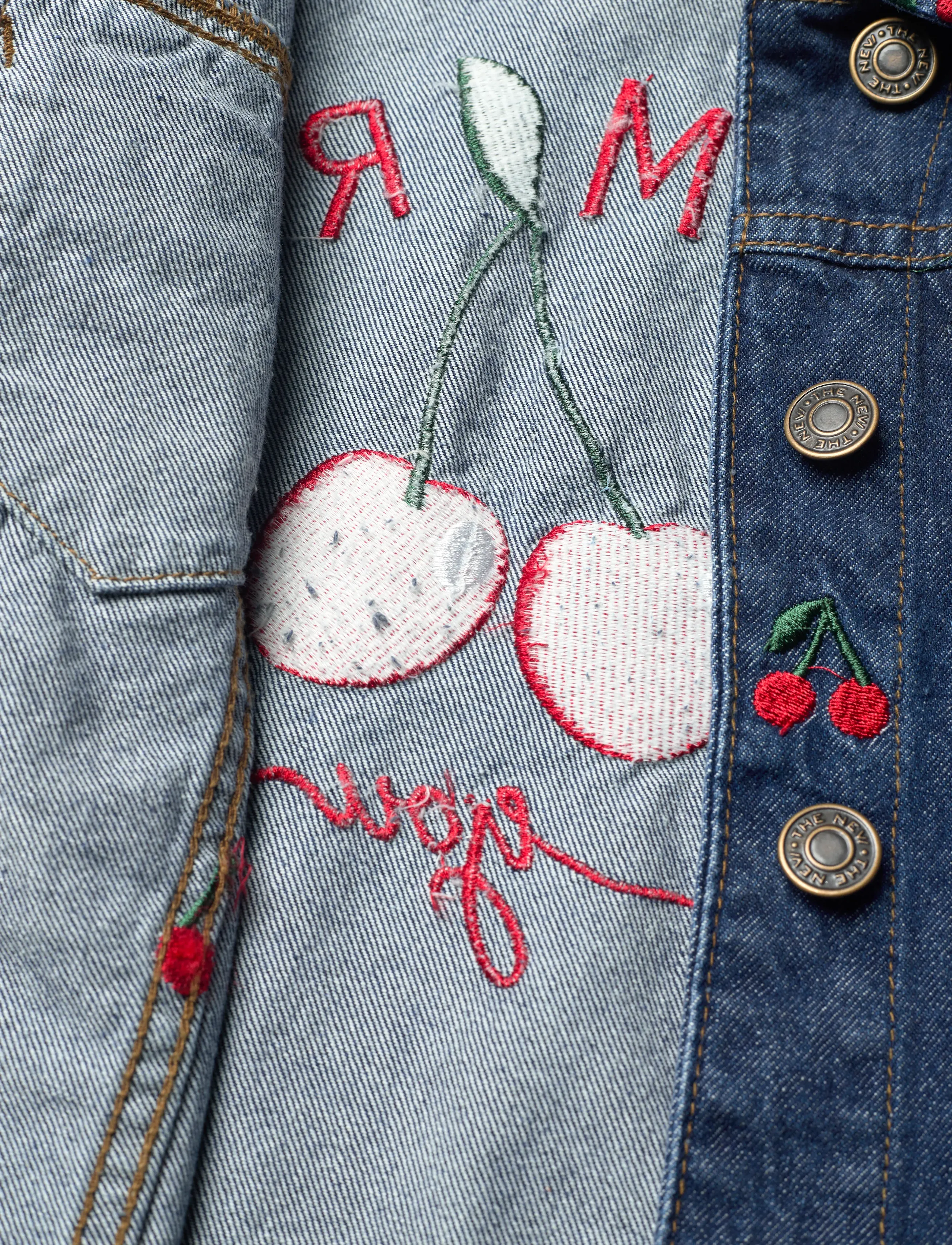 The New - TNNatalia Denim Jacket - medium blue denim emb - 3